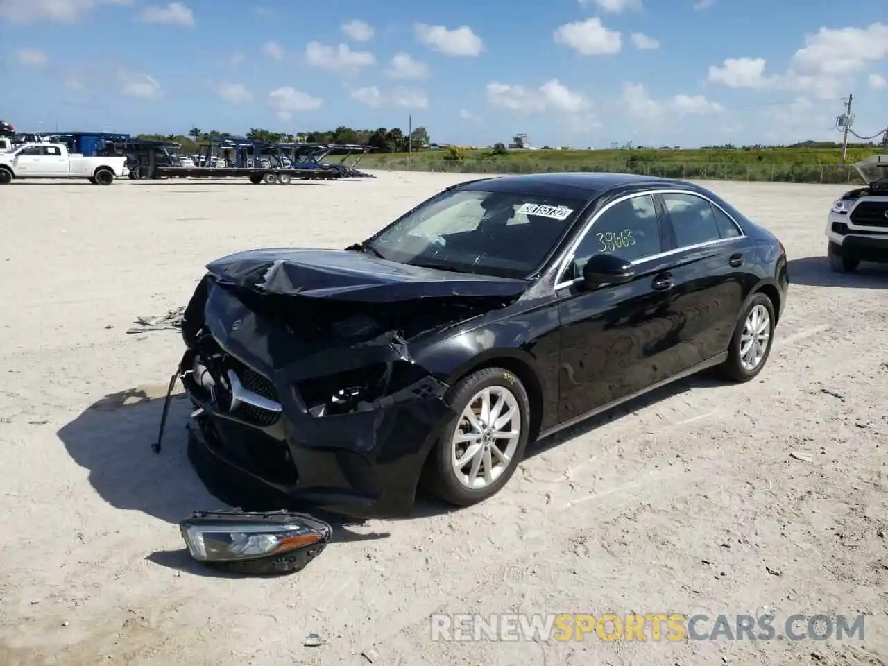 2 Photograph of a damaged car W1K3G4EB8LJ205077 MERCEDES-BENZ A-CLASS 2020