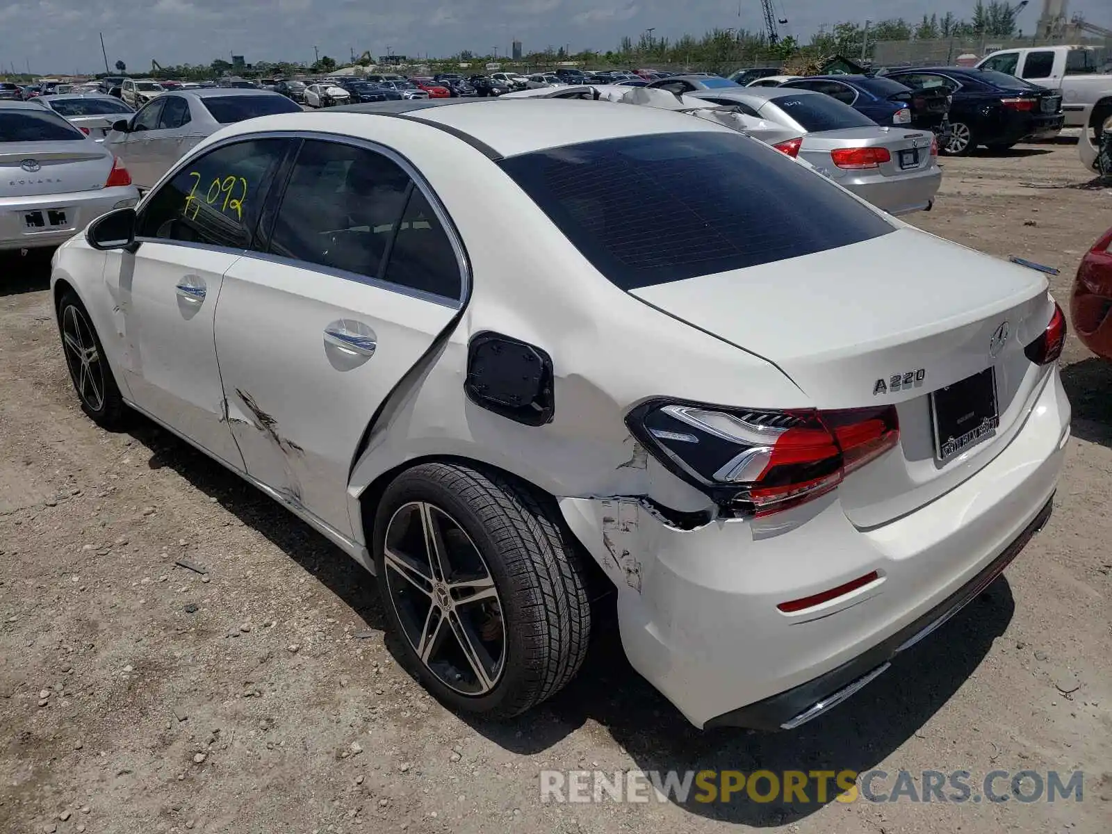 3 Photograph of a damaged car W1K3G4EB8LJ235728 MERCEDES-BENZ A-CLASS 2020