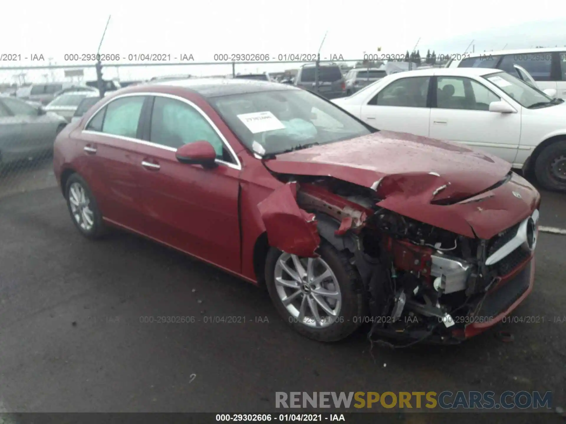 1 Photograph of a damaged car W1K3G4EB8LJ235793 MERCEDES-BENZ A-CLASS 2020