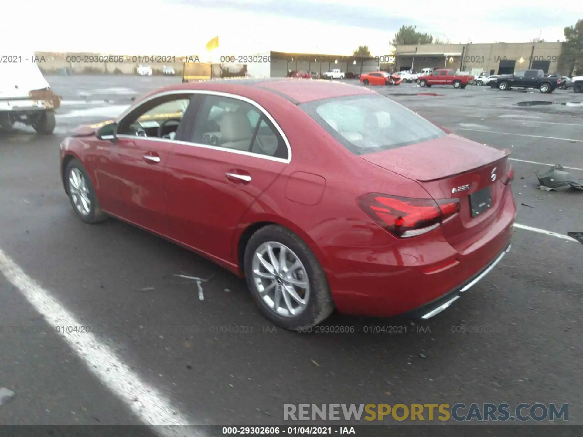 3 Photograph of a damaged car W1K3G4EB8LJ235793 MERCEDES-BENZ A-CLASS 2020