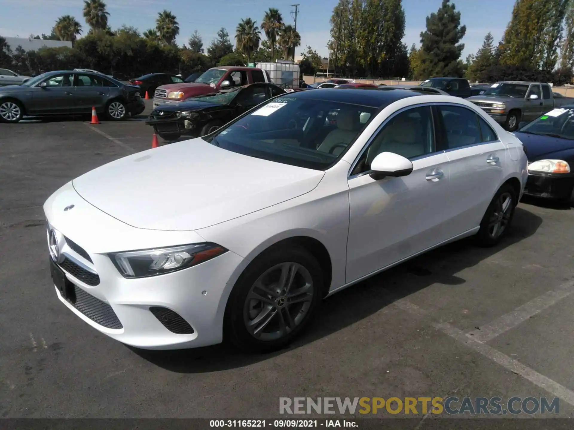 2 Photograph of a damaged car W1K3G4EB8LJ238662 MERCEDES-BENZ A-CLASS 2020