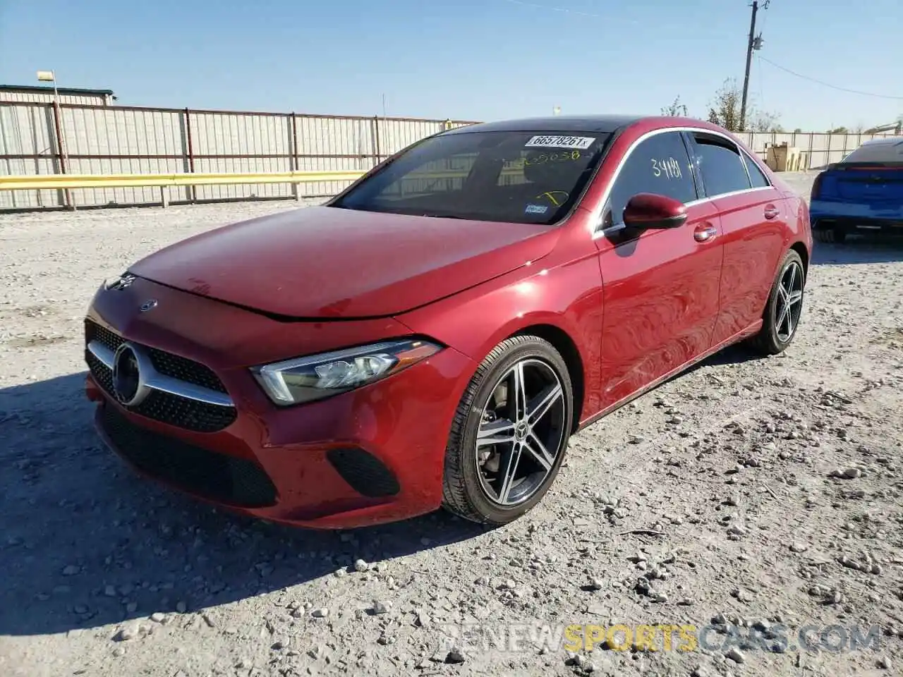 2 Photograph of a damaged car W1K3G4EB9LJ205038 MERCEDES-BENZ A-CLASS 2020