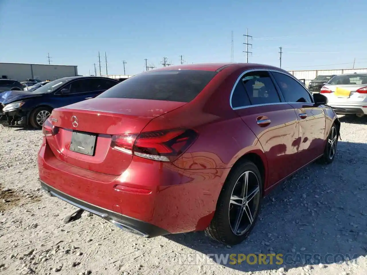 4 Photograph of a damaged car W1K3G4EB9LJ205038 MERCEDES-BENZ A-CLASS 2020