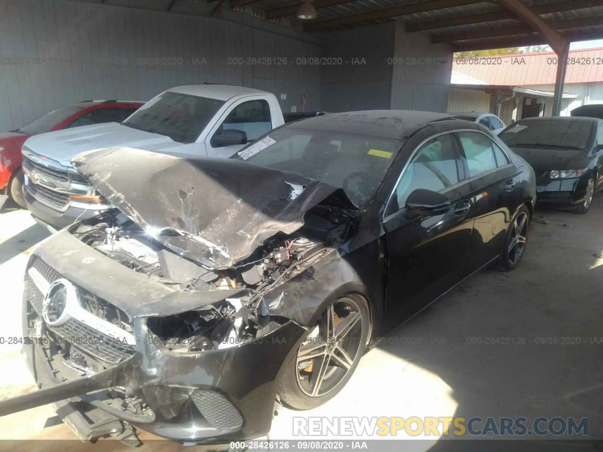 2 Photograph of a damaged car W1K3G4EB9LJ215763 MERCEDES-BENZ A-CLASS 2020