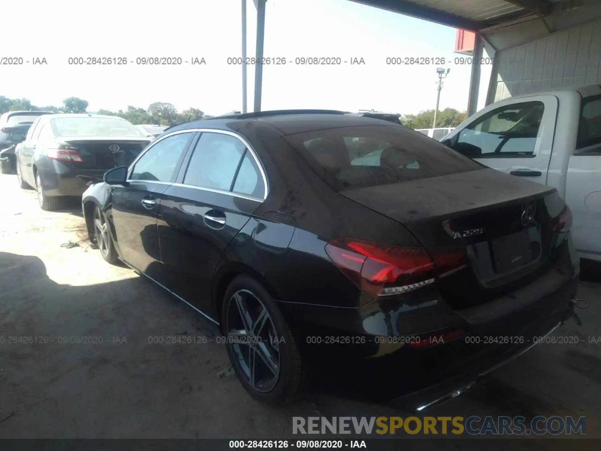 3 Photograph of a damaged car W1K3G4EB9LJ215763 MERCEDES-BENZ A-CLASS 2020