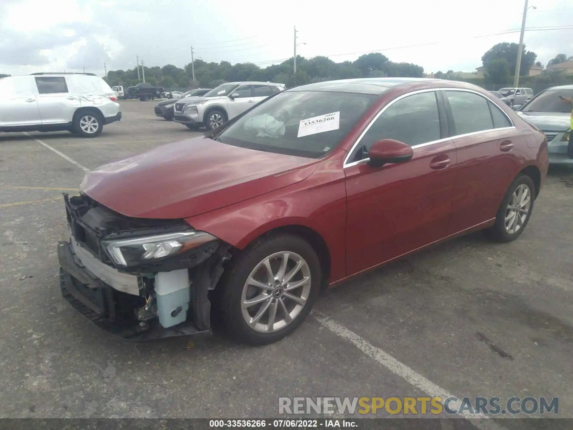 2 Photograph of a damaged car W1K3G4EB9LJ224933 MERCEDES-BENZ A-CLASS 2020