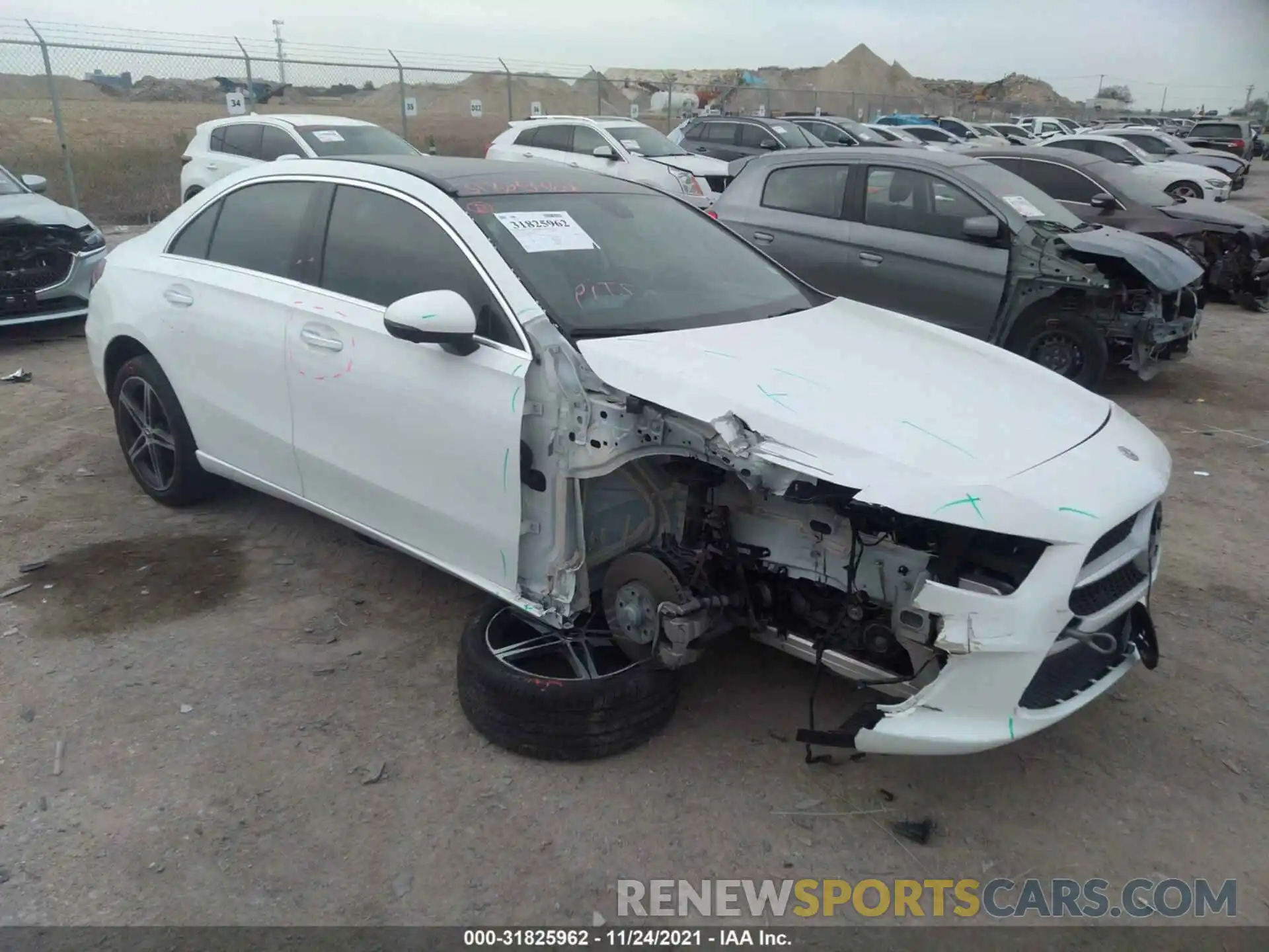 1 Photograph of a damaged car W1K3G4EB9LJ229677 MERCEDES-BENZ A-CLASS 2020