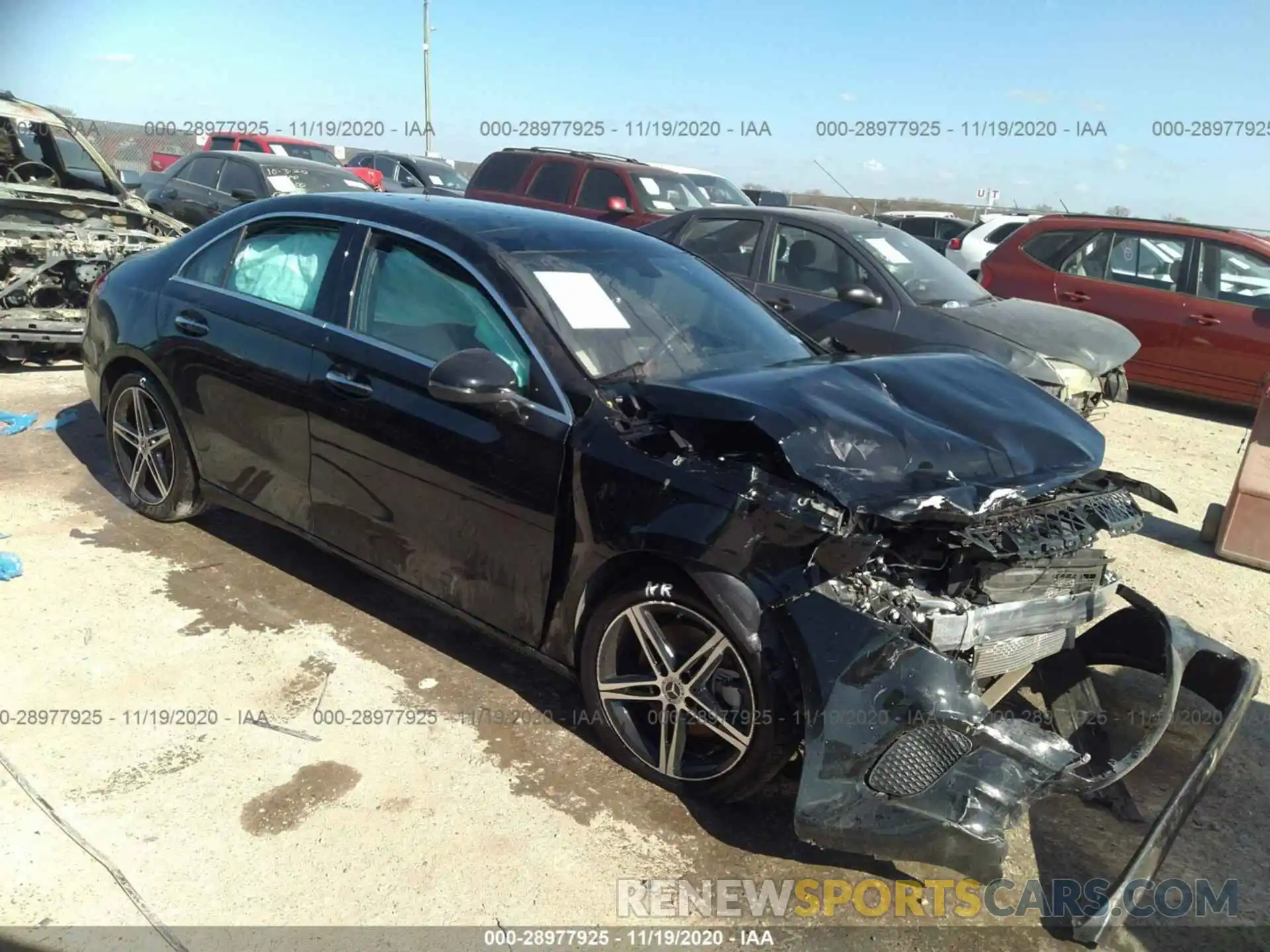 1 Photograph of a damaged car W1K3G4EB9LJ232224 MERCEDES-BENZ A-CLASS 2020