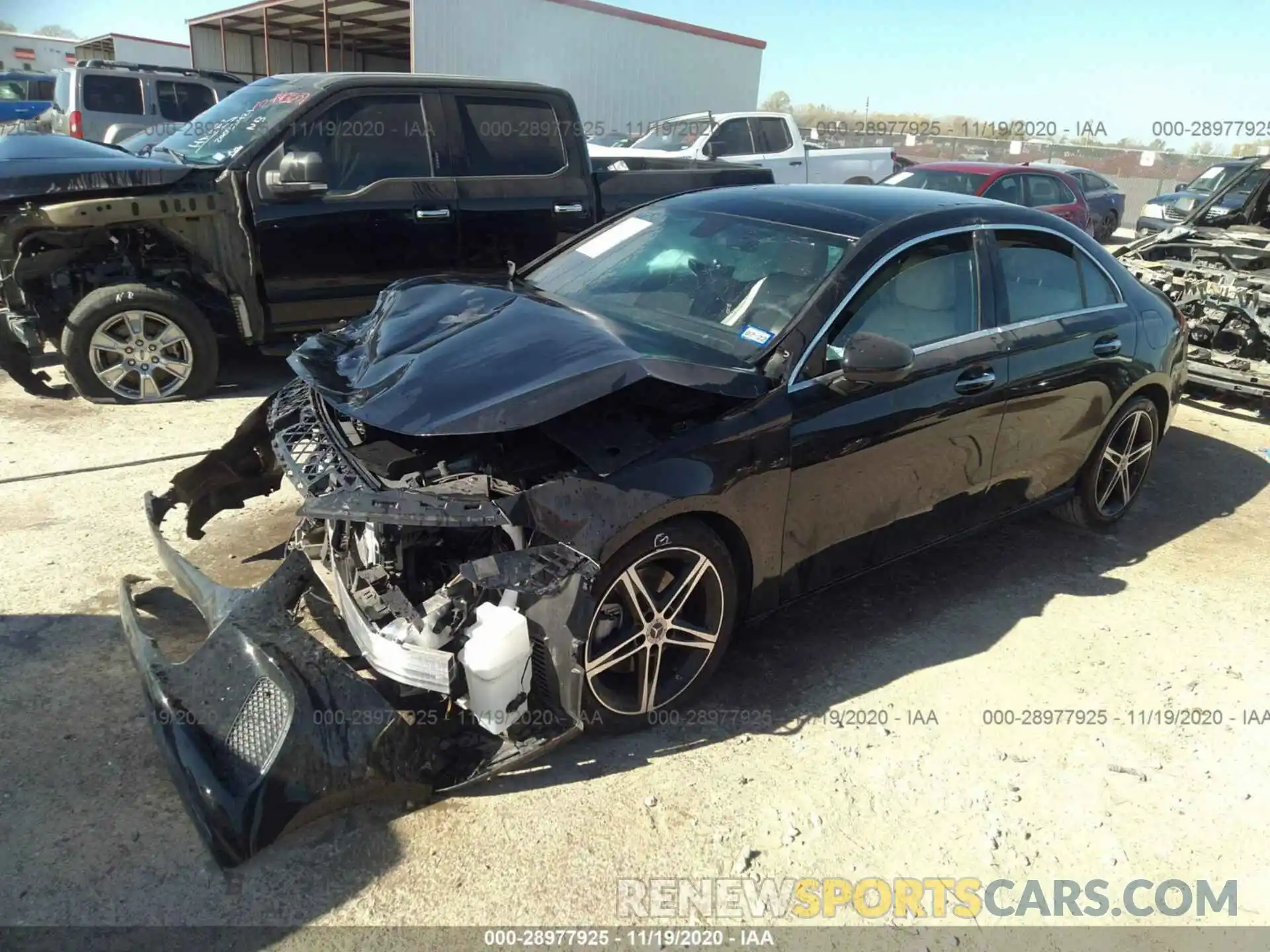 2 Photograph of a damaged car W1K3G4EB9LJ232224 MERCEDES-BENZ A-CLASS 2020