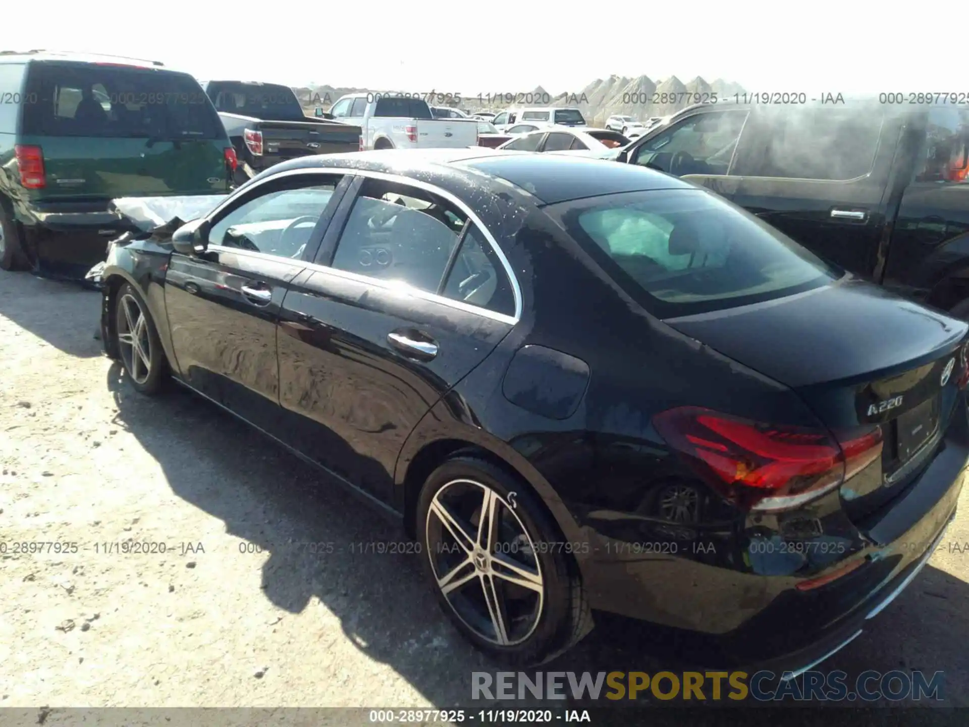 3 Photograph of a damaged car W1K3G4EB9LJ232224 MERCEDES-BENZ A-CLASS 2020