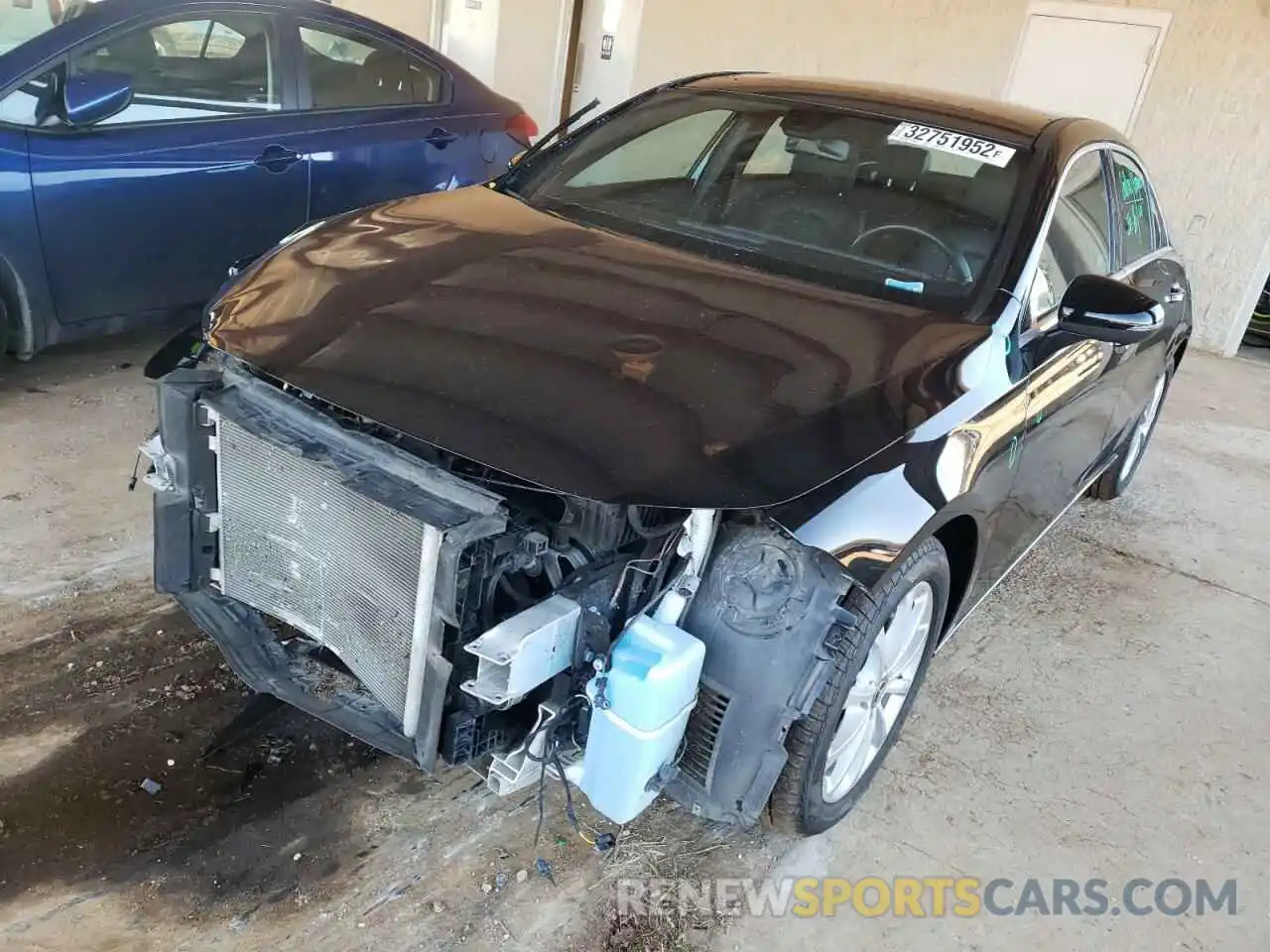 2 Photograph of a damaged car W1K3G4EB9LW044273 MERCEDES-BENZ A-CLASS 2020