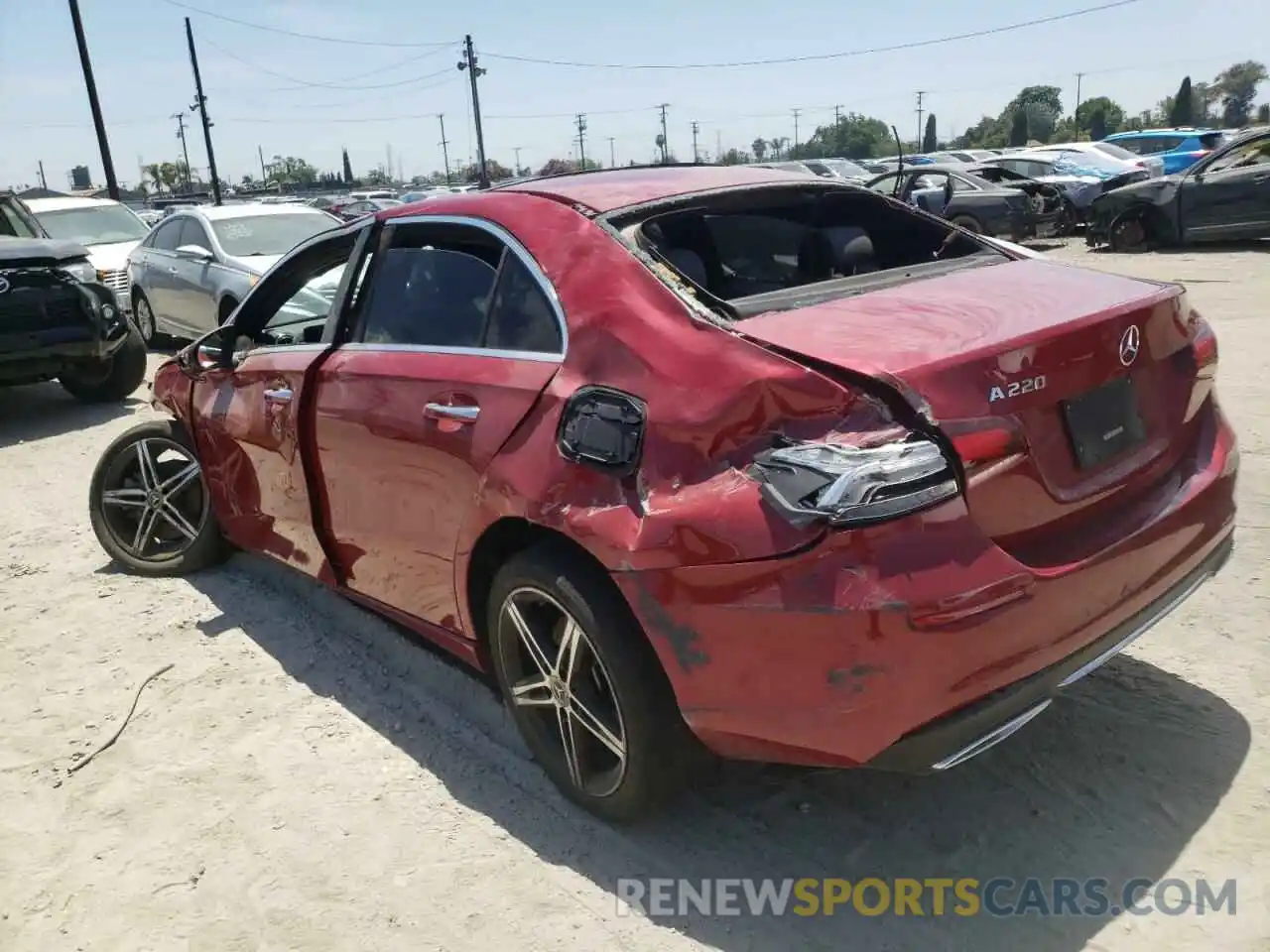 3 Photograph of a damaged car W1K3G4EBXLJ210880 MERCEDES-BENZ A-CLASS 2020