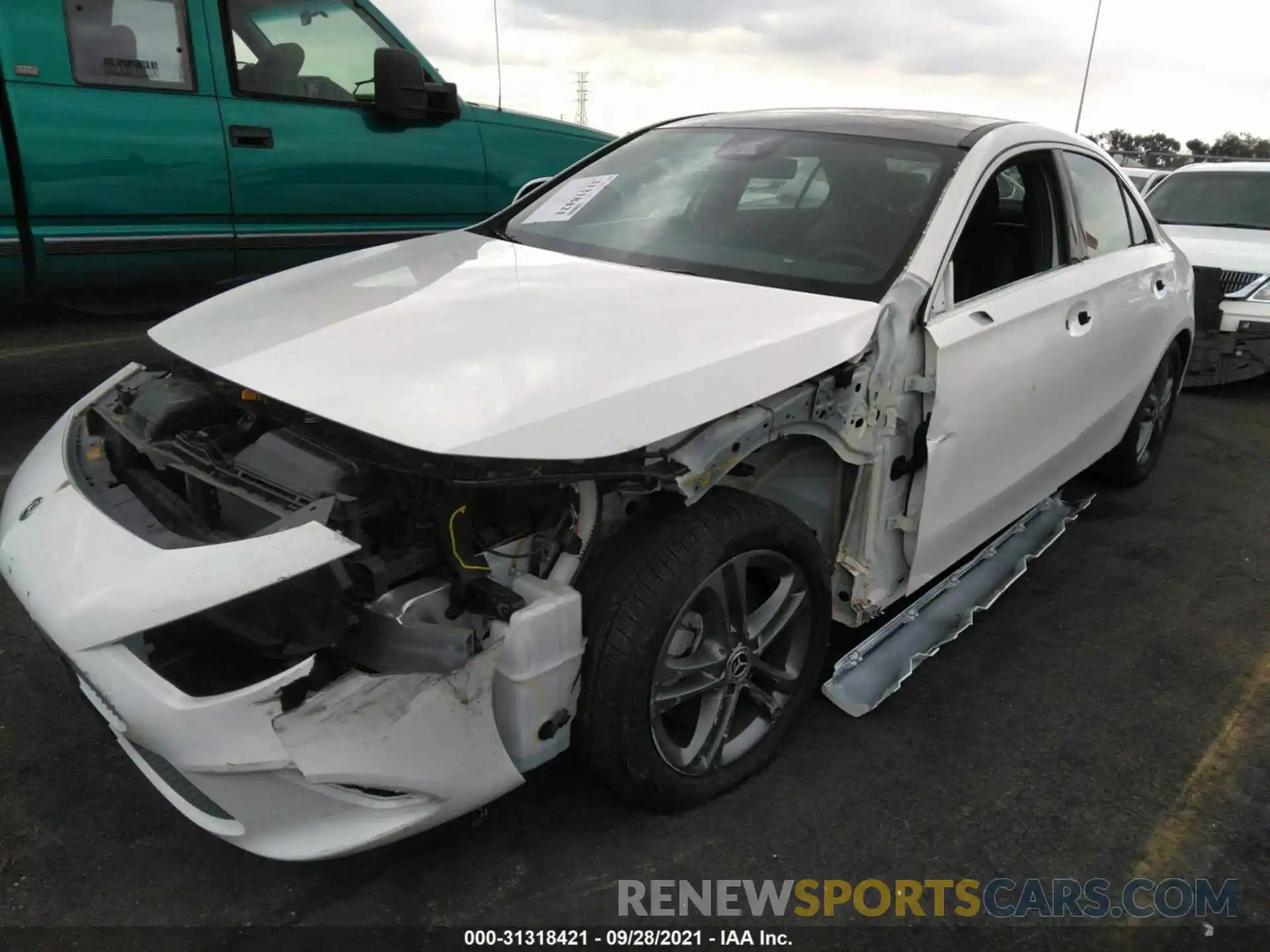 2 Photograph of a damaged car W1K3G4EBXLJ229946 MERCEDES-BENZ A-CLASS 2020