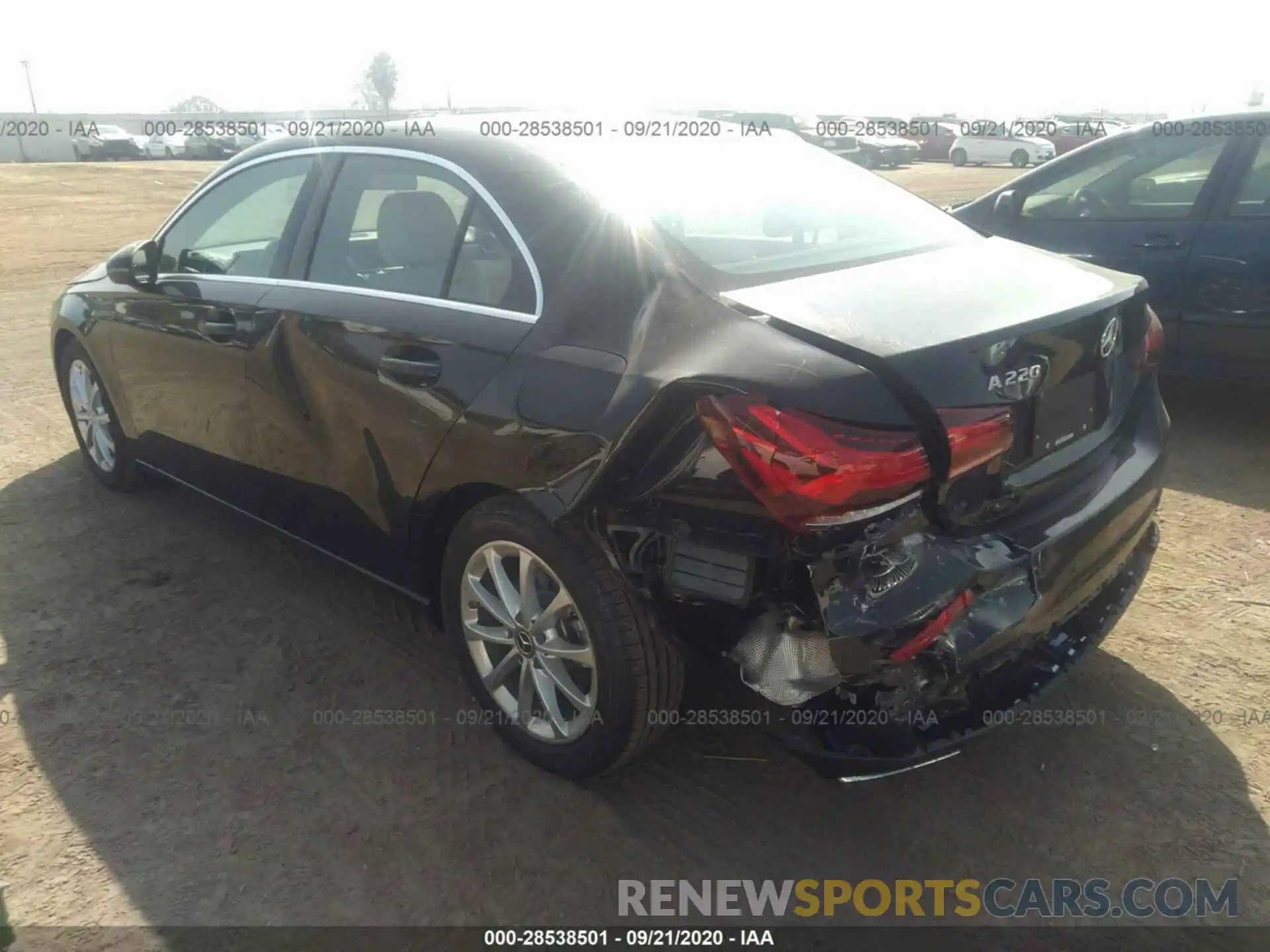 3 Photograph of a damaged car W1K3G4EBXLW045965 MERCEDES-BENZ A-CLASS 2020