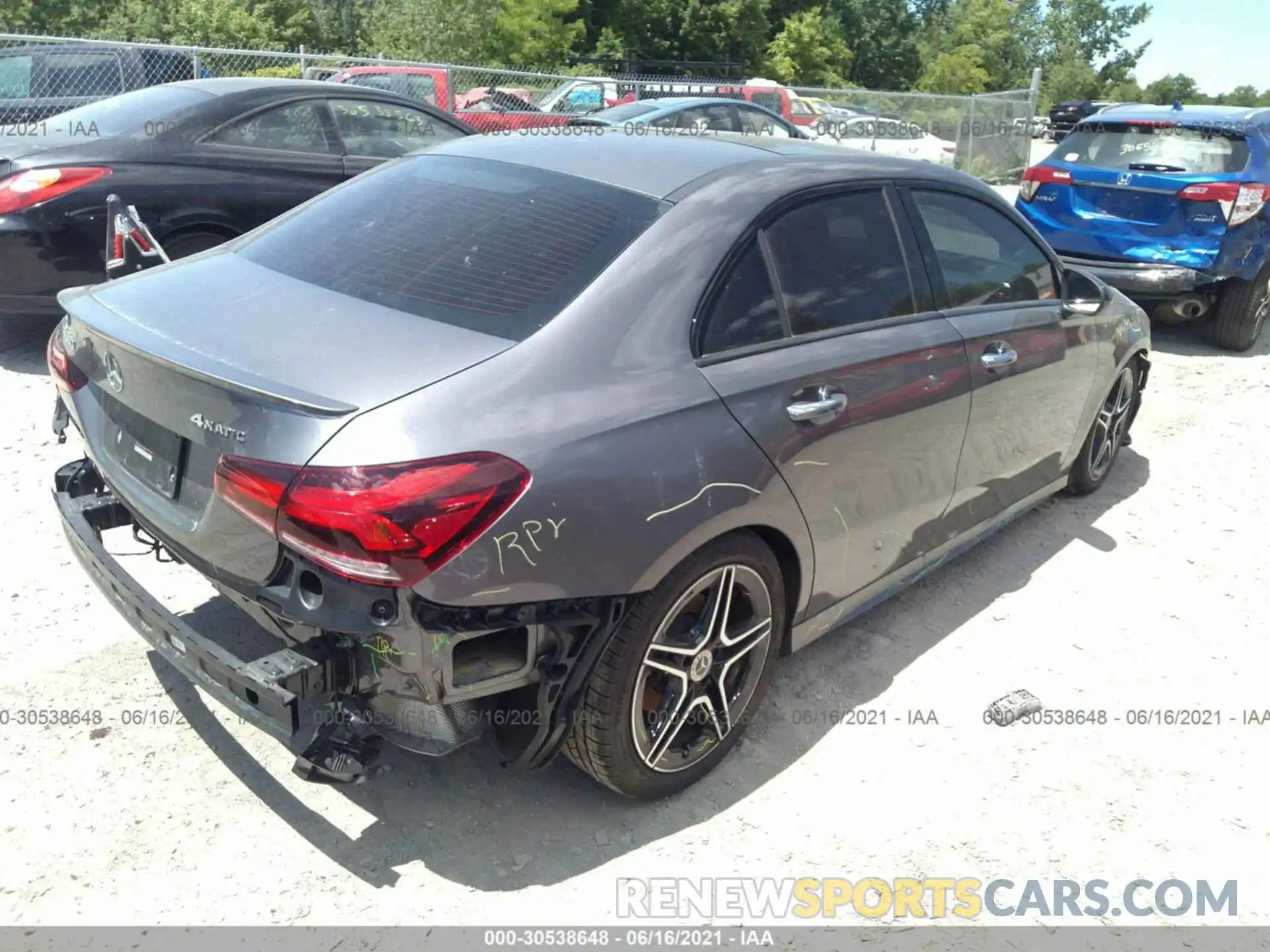 4 Photograph of a damaged car W1K3G4FB0LJ237536 MERCEDES-BENZ A-CLASS 2020