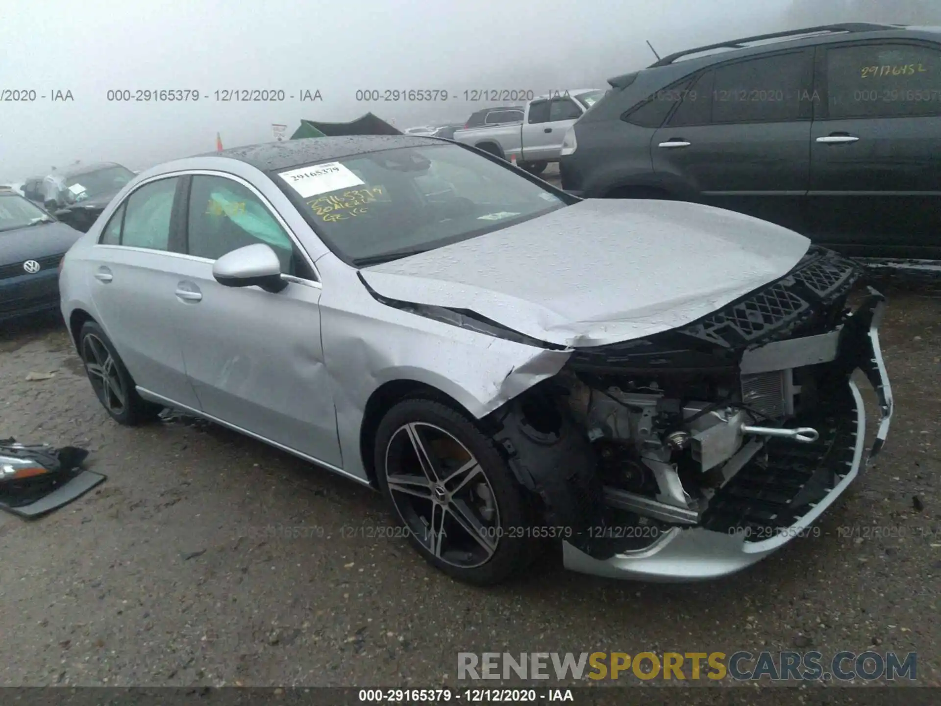 1 Photograph of a damaged car W1K3G4FB0LW047710 MERCEDES-BENZ A-CLASS 2020