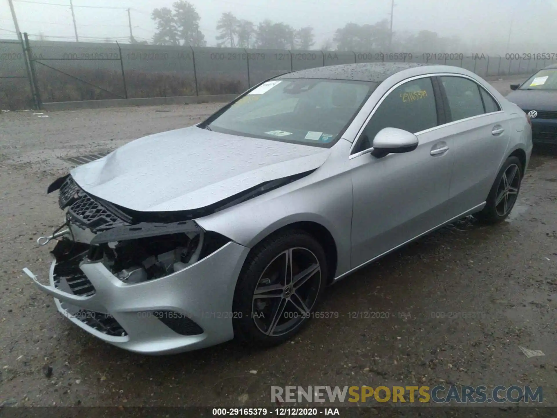 2 Photograph of a damaged car W1K3G4FB0LW047710 MERCEDES-BENZ A-CLASS 2020