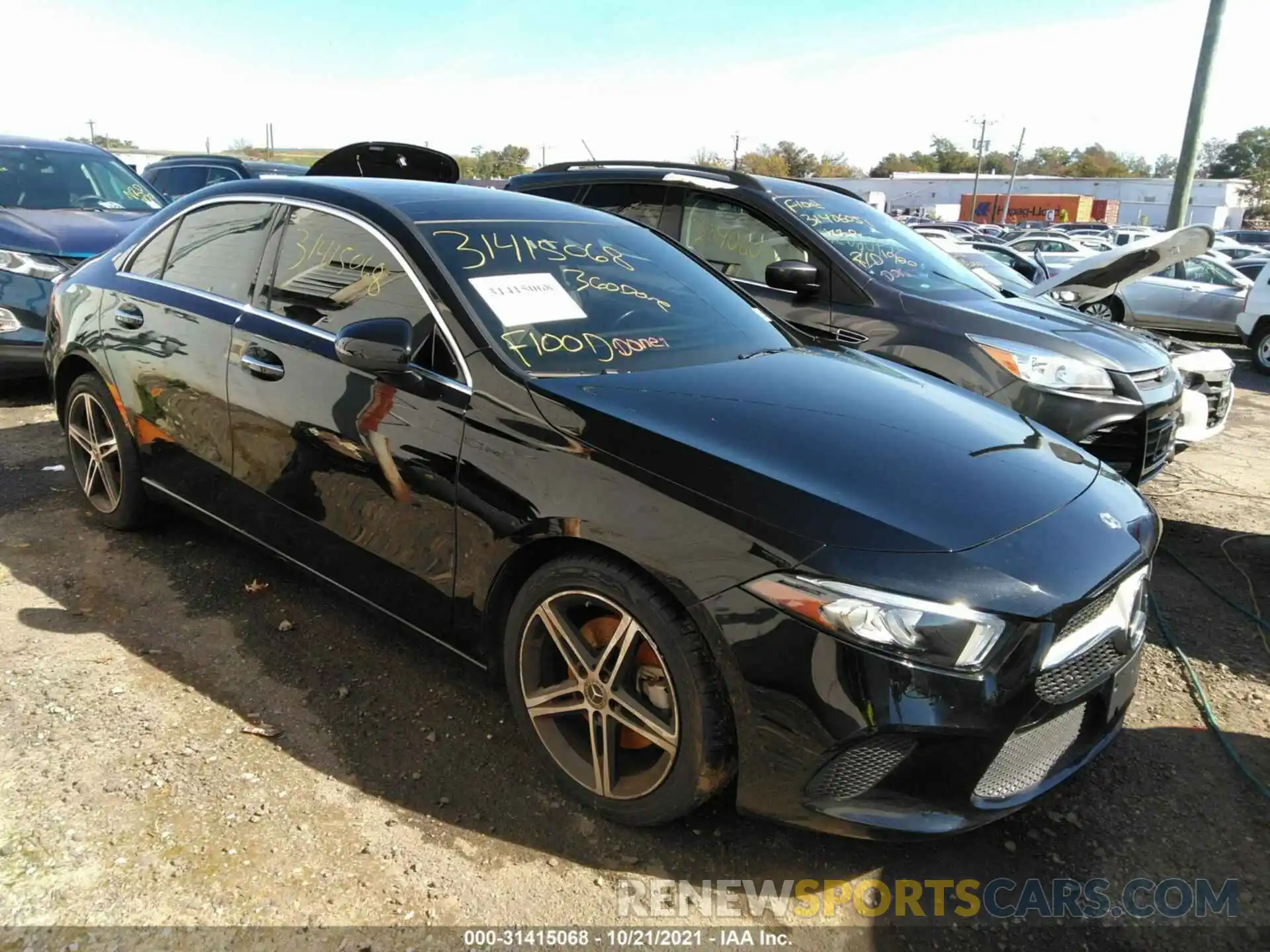 1 Photograph of a damaged car W1K3G4FB0LW047853 MERCEDES-BENZ A-CLASS 2020