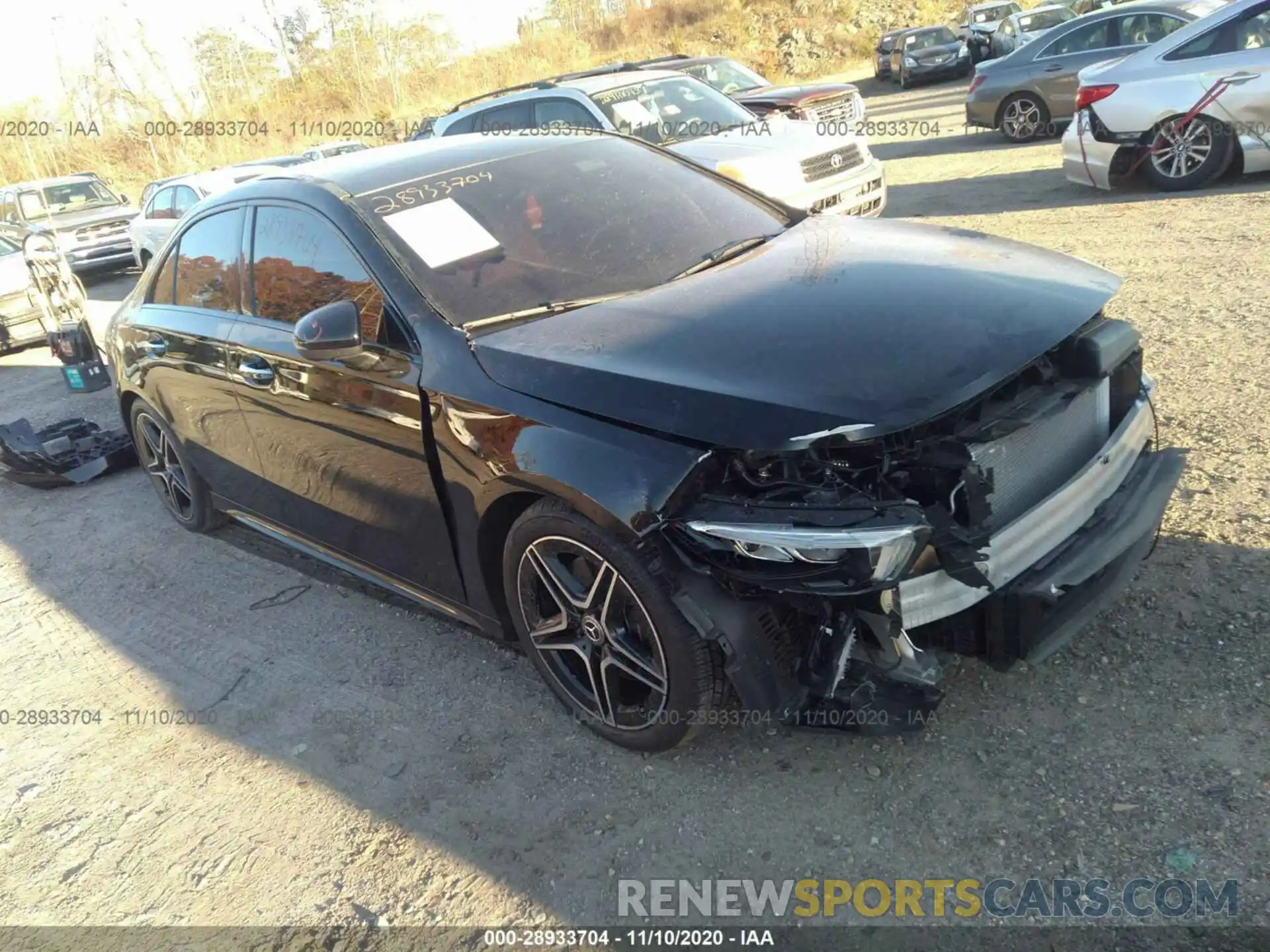 1 Photograph of a damaged car W1K3G4FB1LJ202200 MERCEDES-BENZ A-CLASS 2020