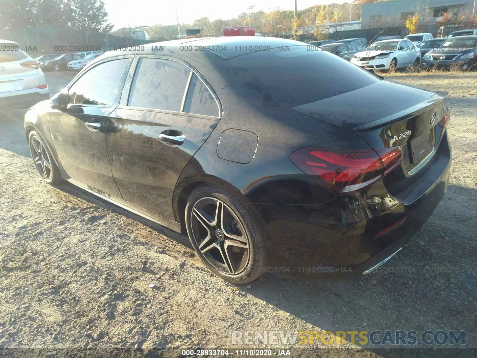 3 Photograph of a damaged car W1K3G4FB1LJ202200 MERCEDES-BENZ A-CLASS 2020