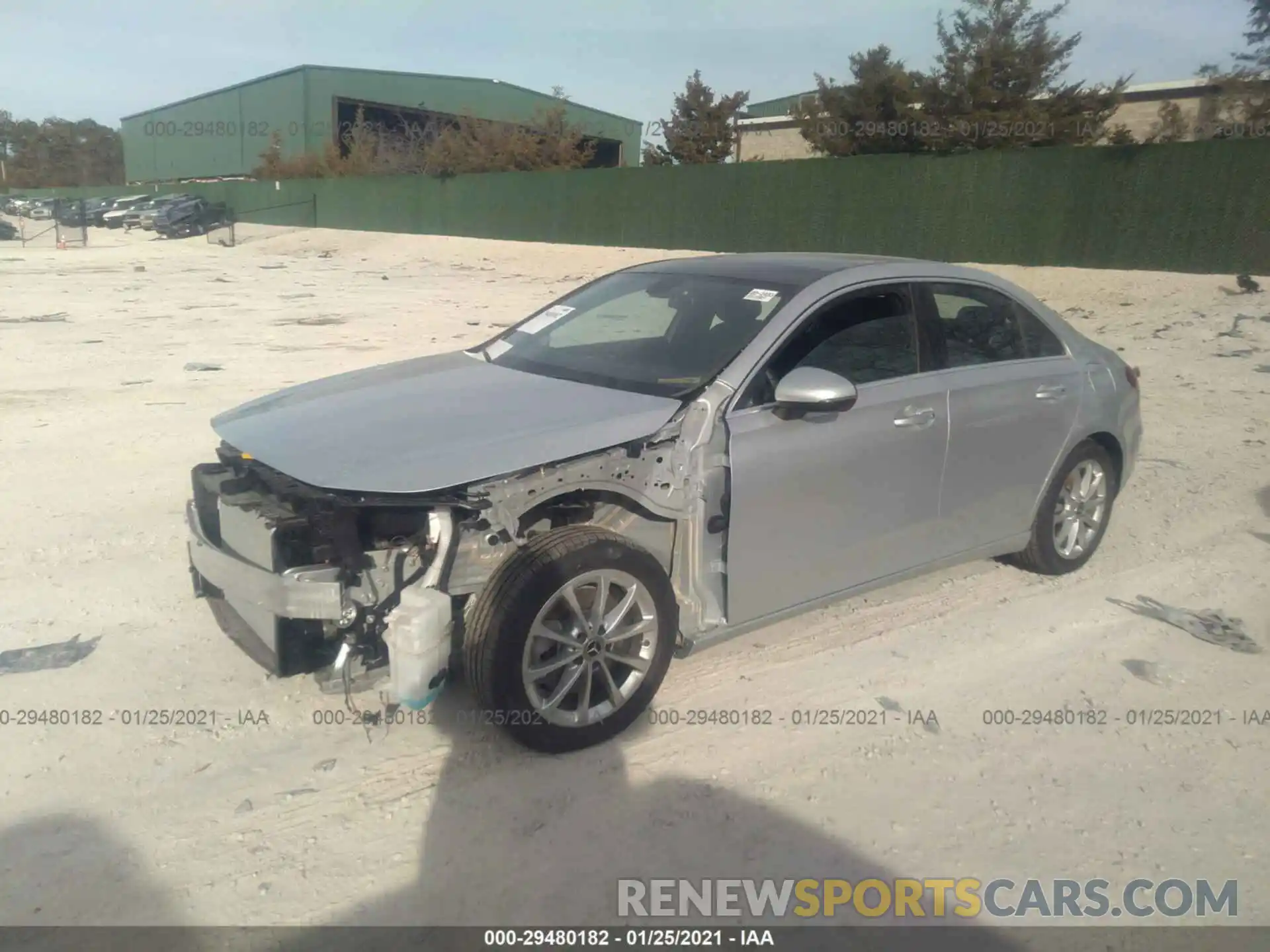 2 Photograph of a damaged car W1K3G4FB1LJ235472 MERCEDES-BENZ A-CLASS 2020