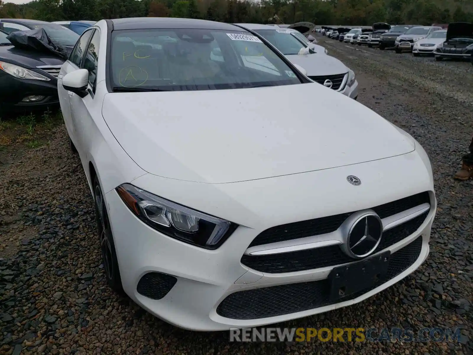 1 Photograph of a damaged car W1K3G4FB2LJ212055 MERCEDES-BENZ A-CLASS 2020