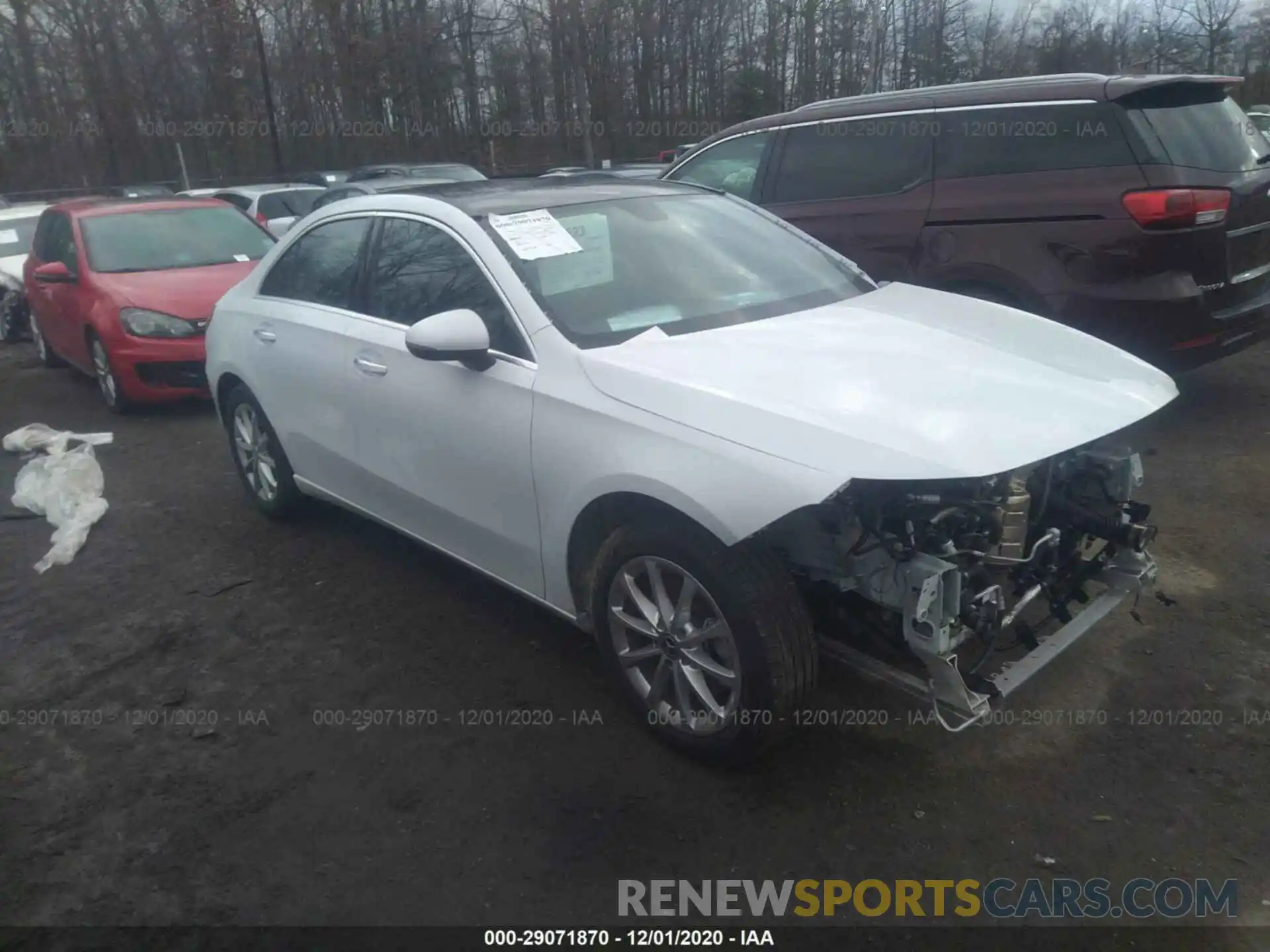 1 Photograph of a damaged car W1K3G4FB2LW044534 MERCEDES-BENZ A-CLASS 2020