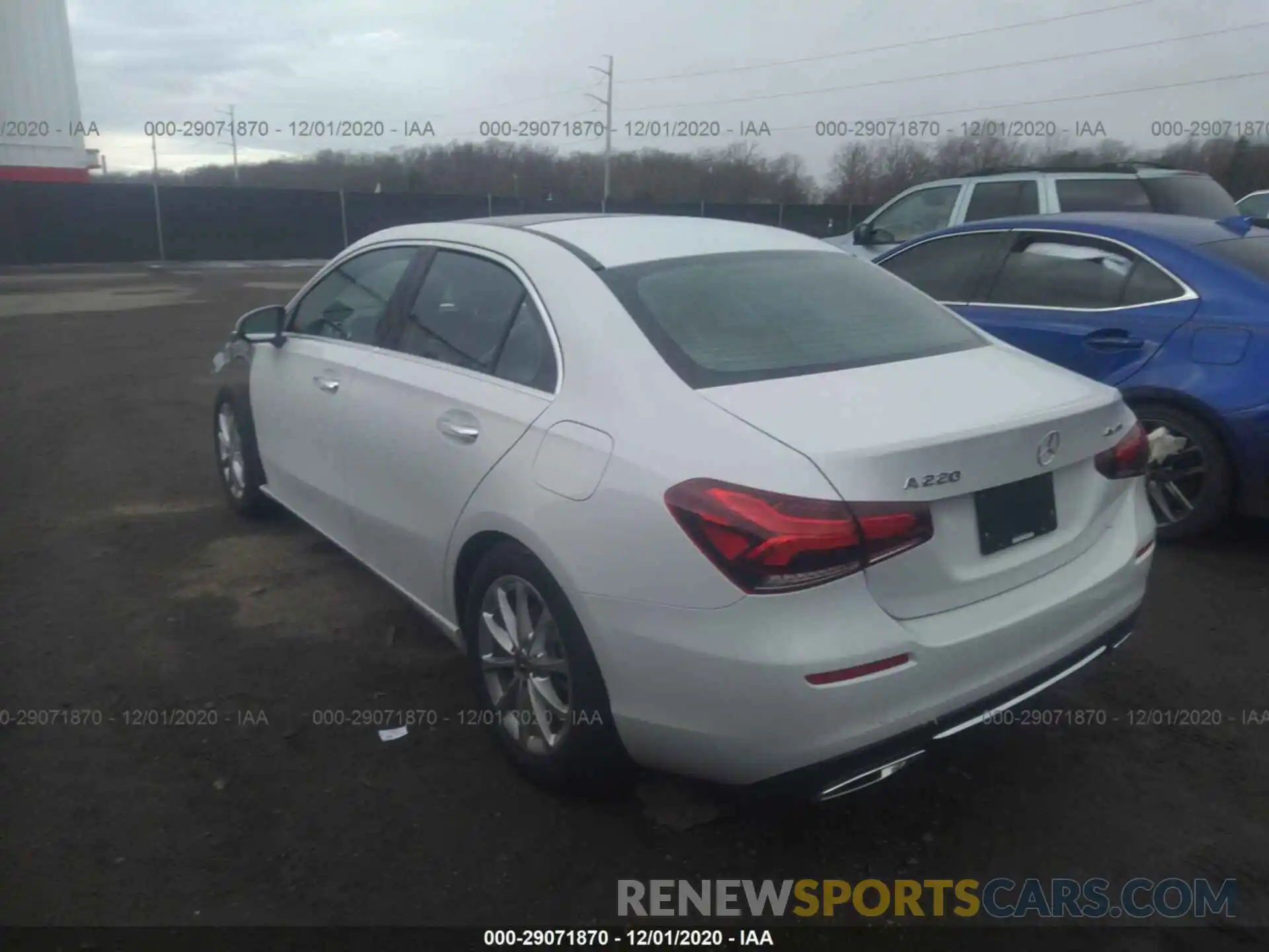 3 Photograph of a damaged car W1K3G4FB2LW044534 MERCEDES-BENZ A-CLASS 2020