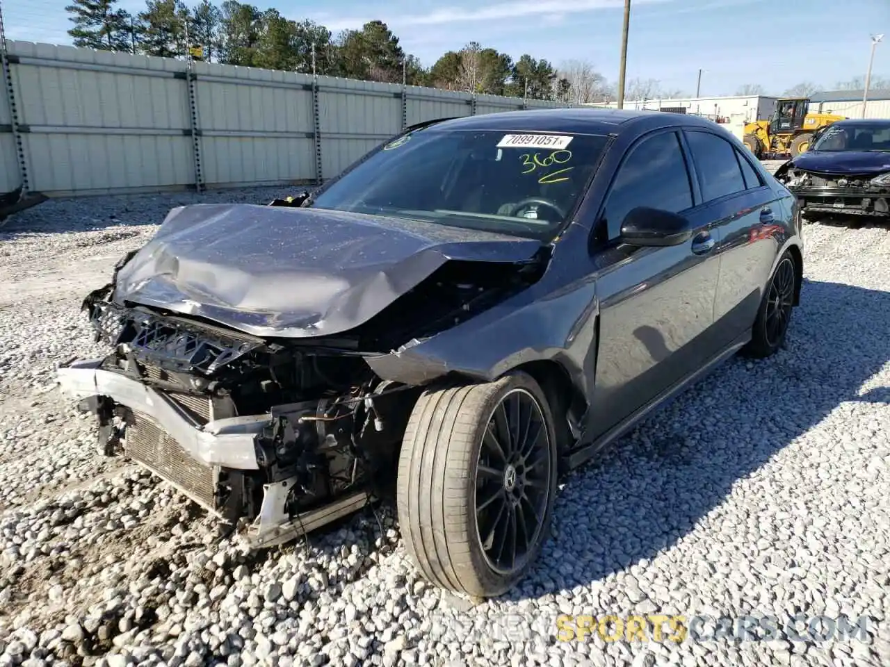 2 Photograph of a damaged car W1K3G4FB2LW045215 MERCEDES-BENZ A-CLASS 2020