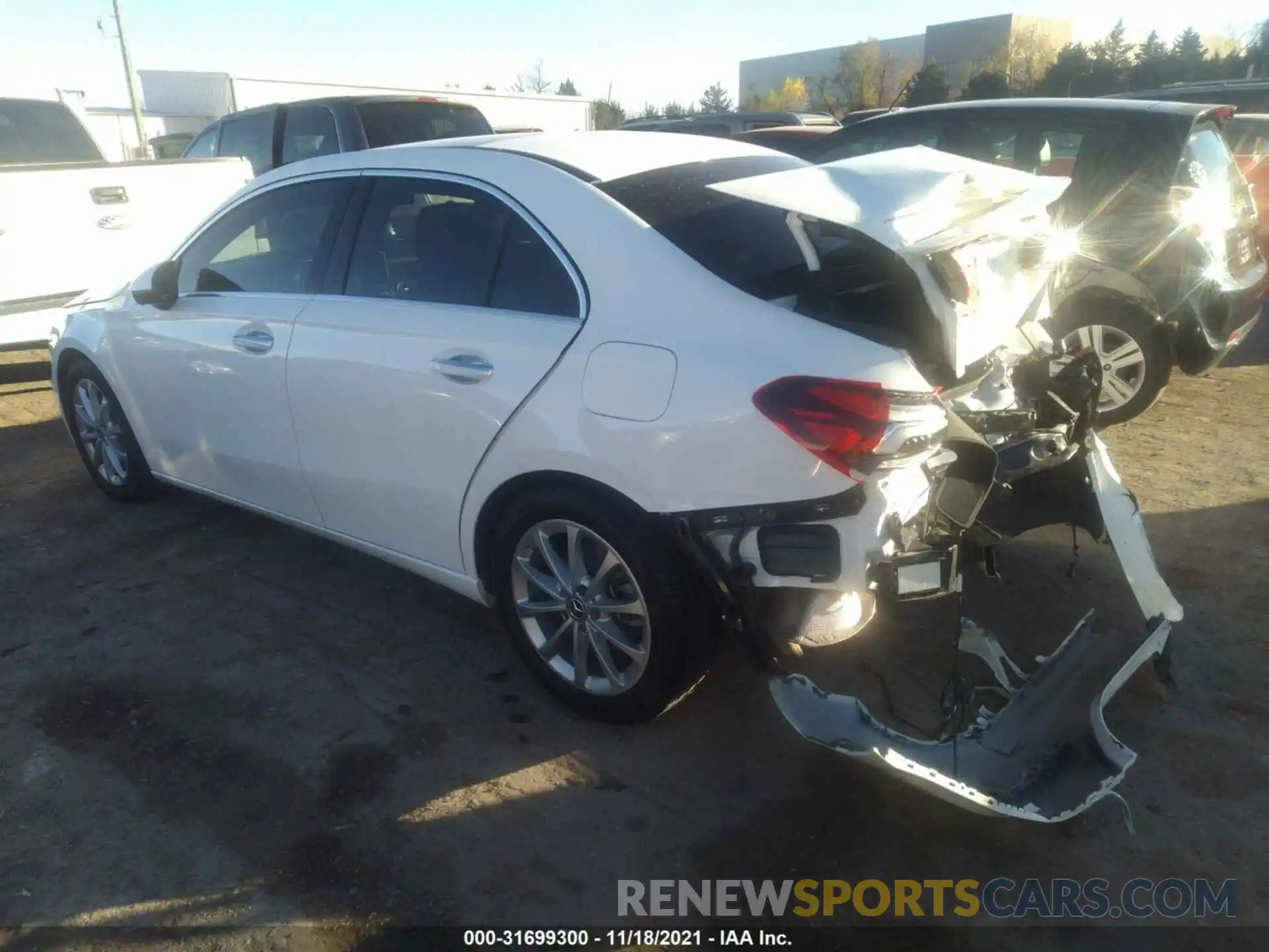 3 Photograph of a damaged car W1K3G4FB3LW046163 MERCEDES-BENZ A-CLASS 2020