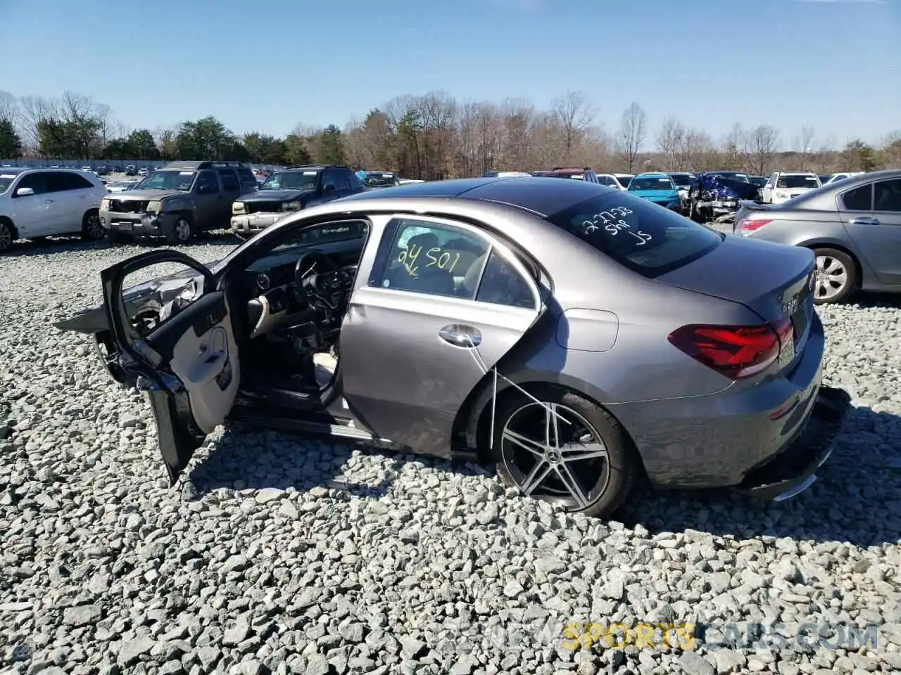 2 Photograph of a damaged car W1K3G4FB4LJ223865 MERCEDES-BENZ A-CLASS 2020