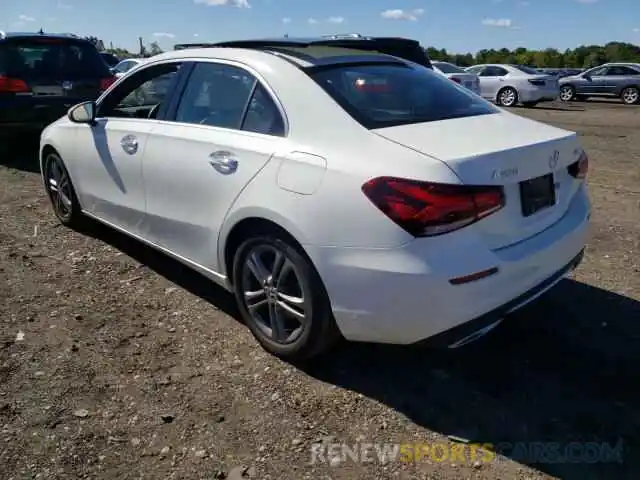 3 Photograph of a damaged car W1K3G4FB4LJ237846 MERCEDES-BENZ A-CLASS 2020