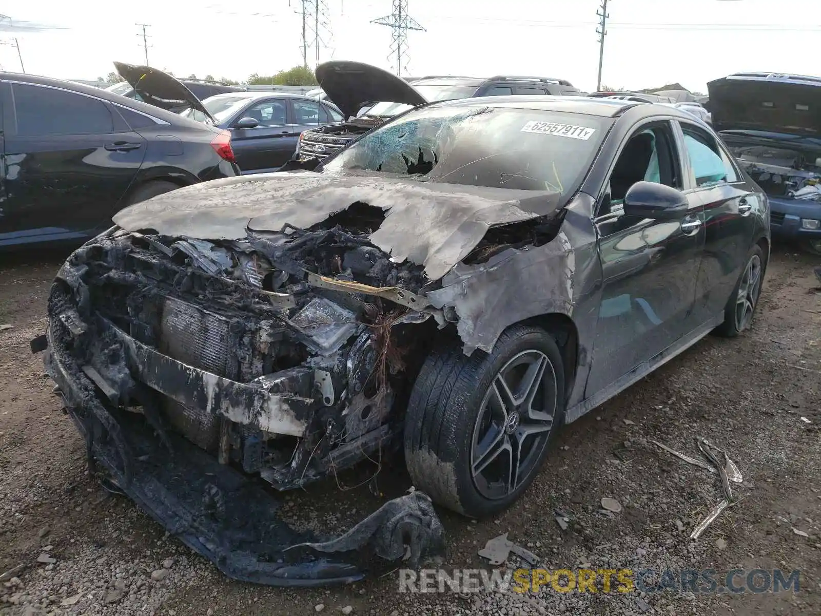 2 Photograph of a damaged car W1K3G4FB5LJ225799 MERCEDES-BENZ A-CLASS 2020