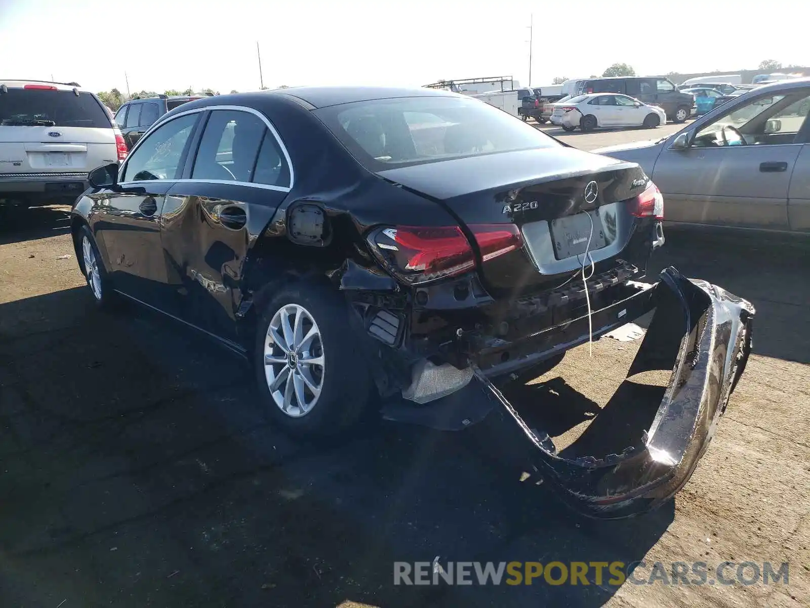 3 Photograph of a damaged car W1K3G4FB6LJ200054 MERCEDES-BENZ A-CLASS 2020