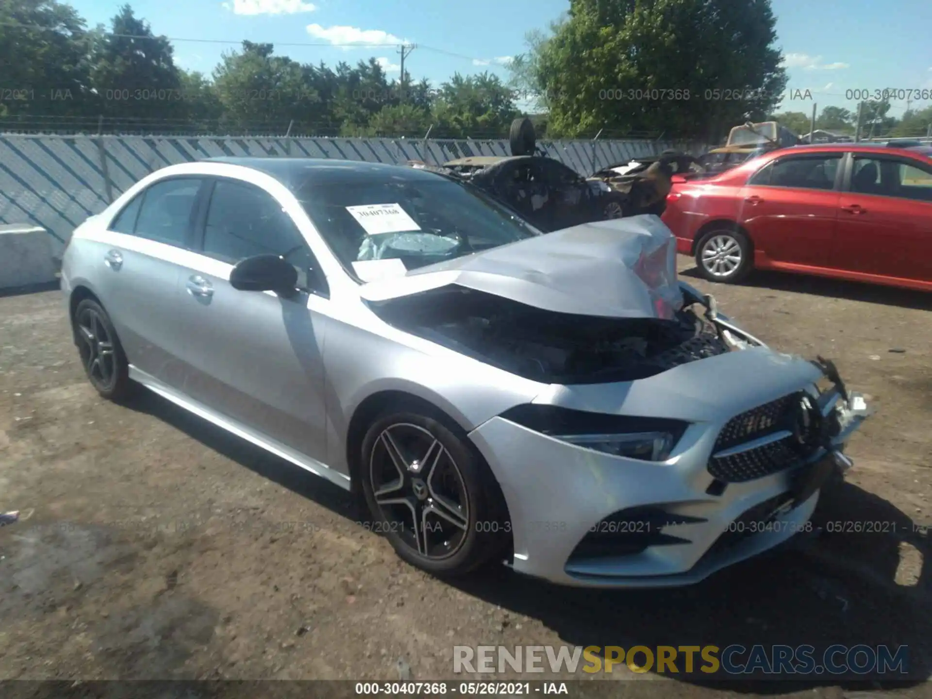 1 Photograph of a damaged car W1K3G4FB6LJ221440 MERCEDES-BENZ A-CLASS 2020