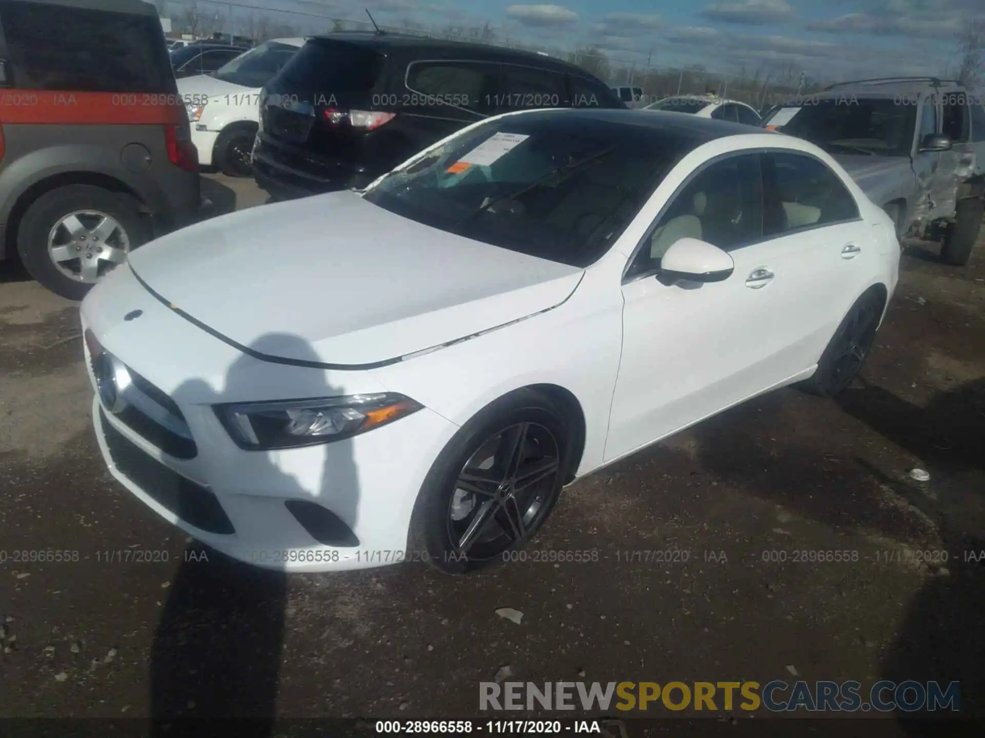 2 Photograph of a damaged car W1K3G4FB6LJ239050 MERCEDES-BENZ A-CLASS 2020