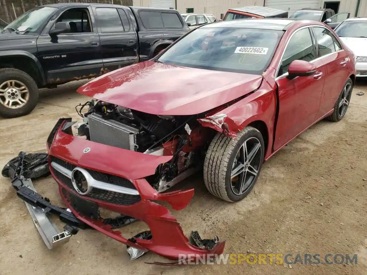 2 Photograph of a damaged car W1K3G4FB7LJ211659 MERCEDES-BENZ A-CLASS 2020