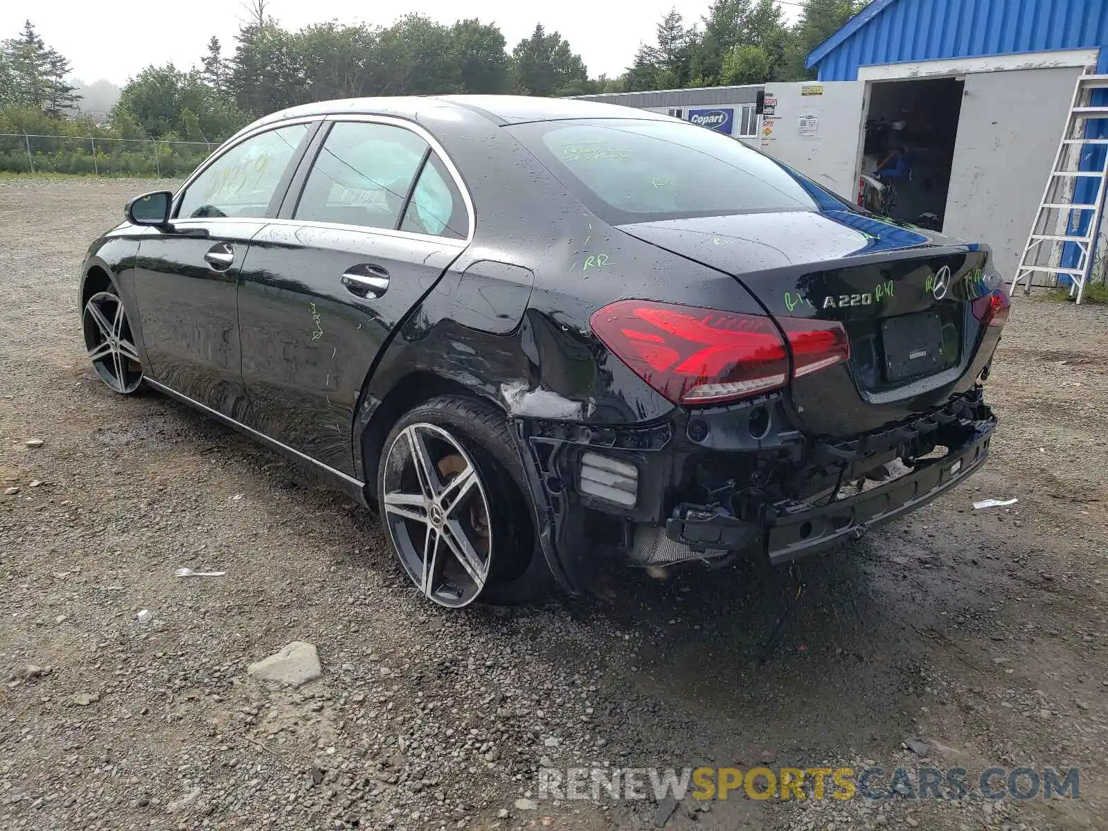 3 Photograph of a damaged car W1K3G4FB8LJ213470 MERCEDES-BENZ A-CLASS 2020