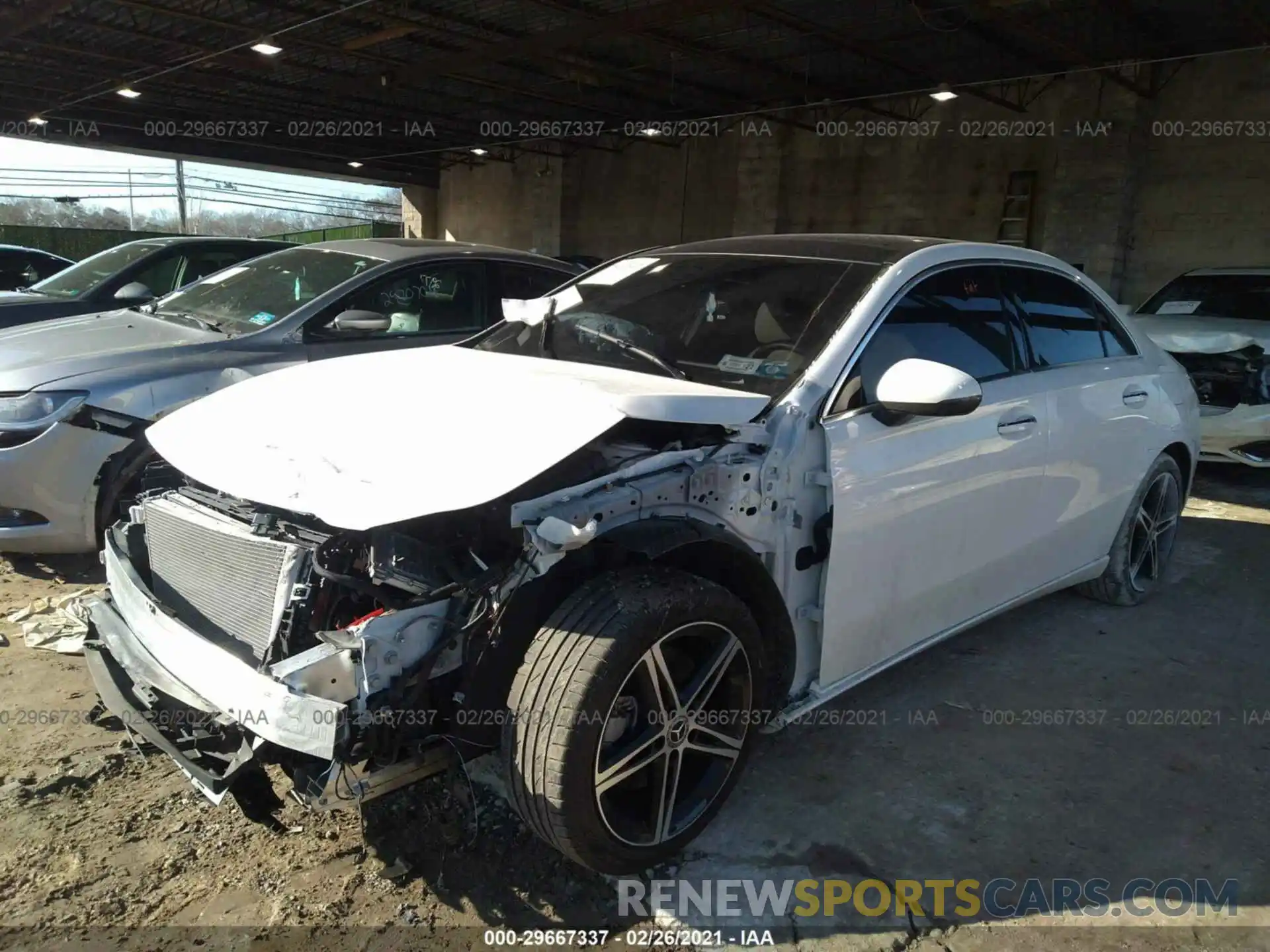 2 Photograph of a damaged car W1K3G4FB8LJ222962 MERCEDES-BENZ A-CLASS 2020