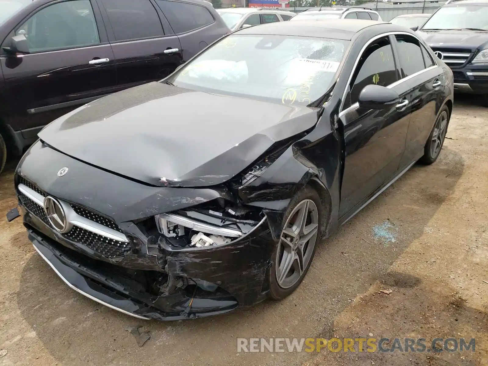 2 Photograph of a damaged car W1K3G4FB8LJ235260 MERCEDES-BENZ A-CLASS 2020