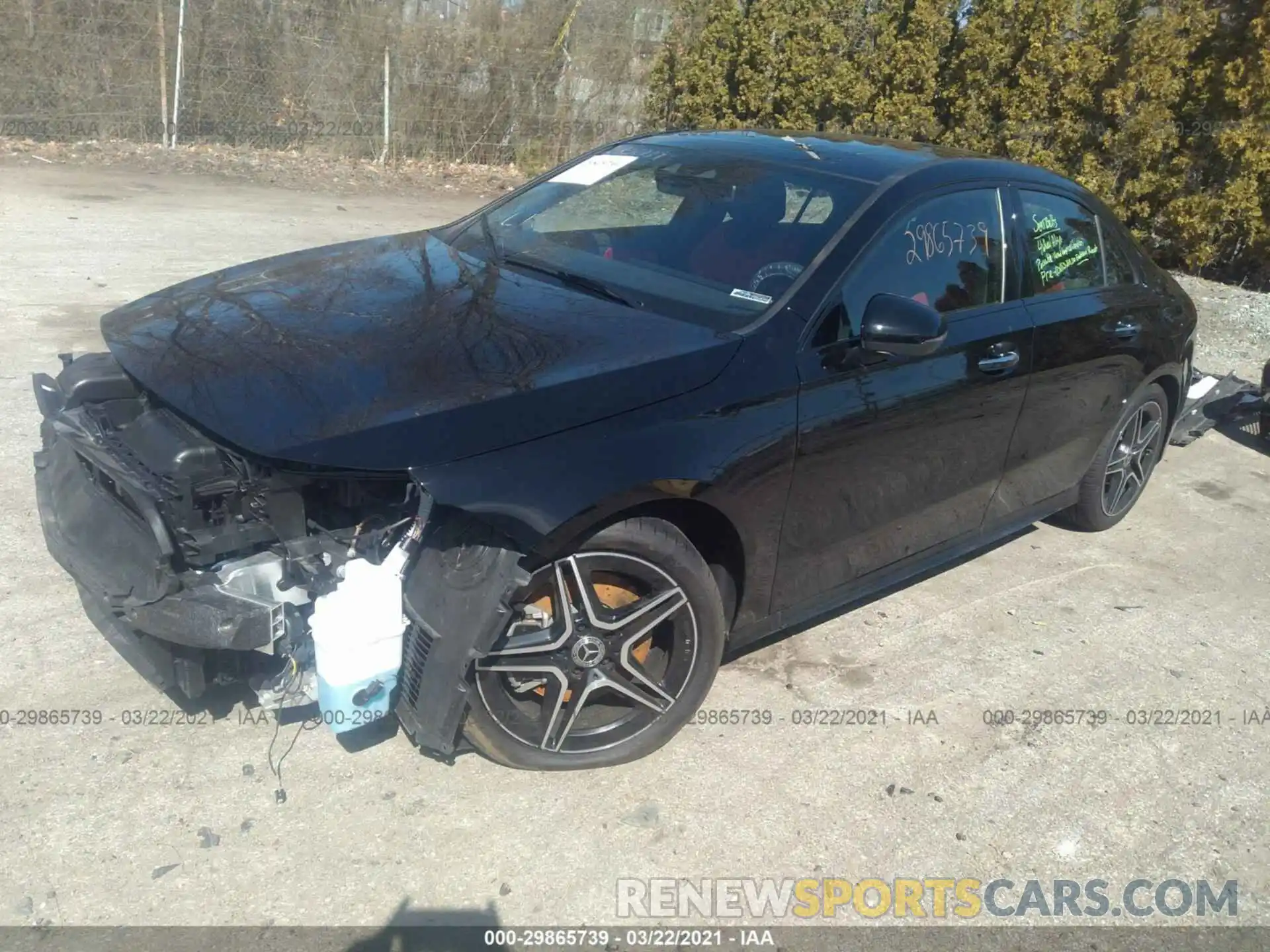 2 Photograph of a damaged car W1K3G4FB8LJ236795 MERCEDES-BENZ A-CLASS 2020