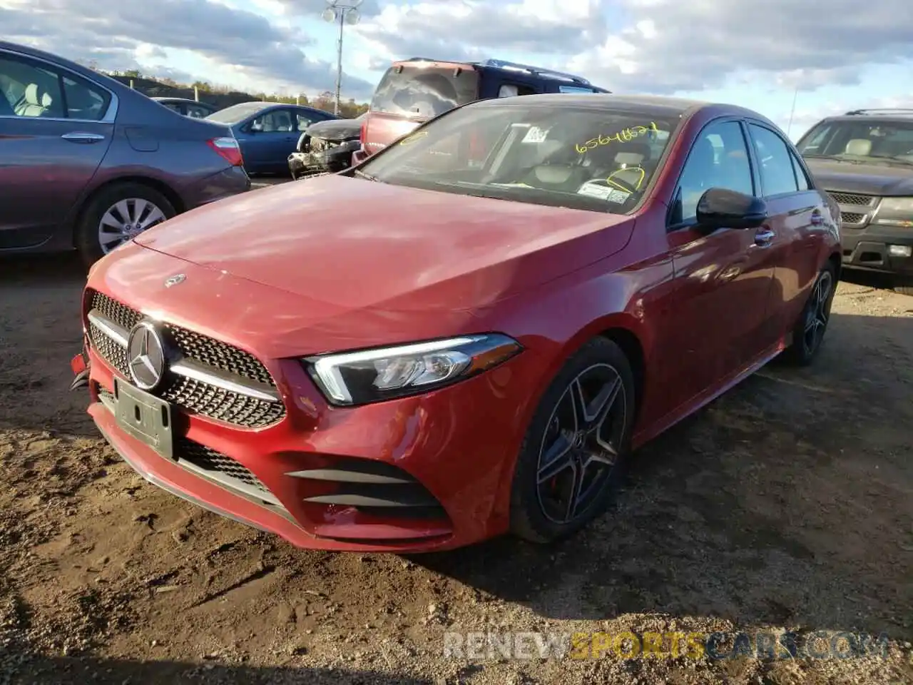 2 Photograph of a damaged car W1K3G4FB9LJ210951 MERCEDES-BENZ A-CLASS 2020