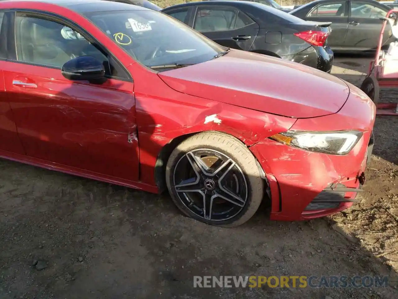 9 Photograph of a damaged car W1K3G4FB9LJ210951 MERCEDES-BENZ A-CLASS 2020