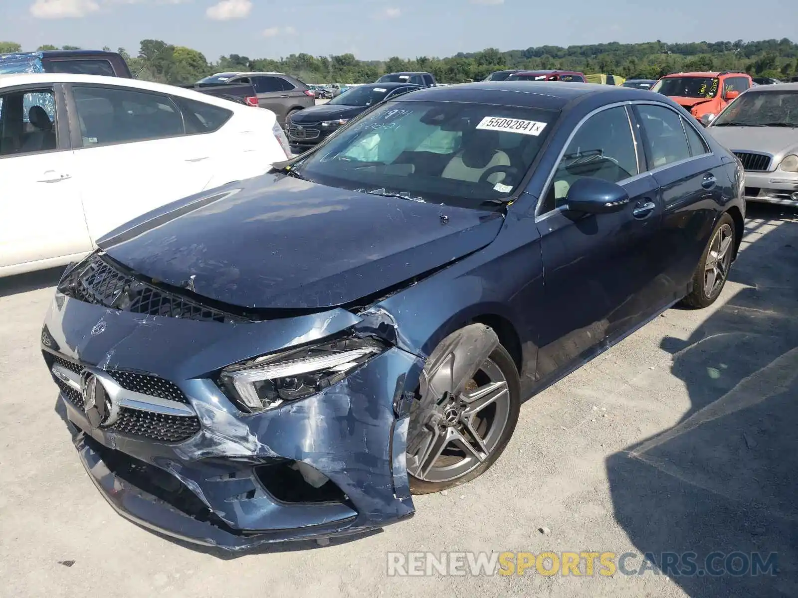 2 Photograph of a damaged car W1K3G4FB9LJ222145 MERCEDES-BENZ A-CLASS 2020