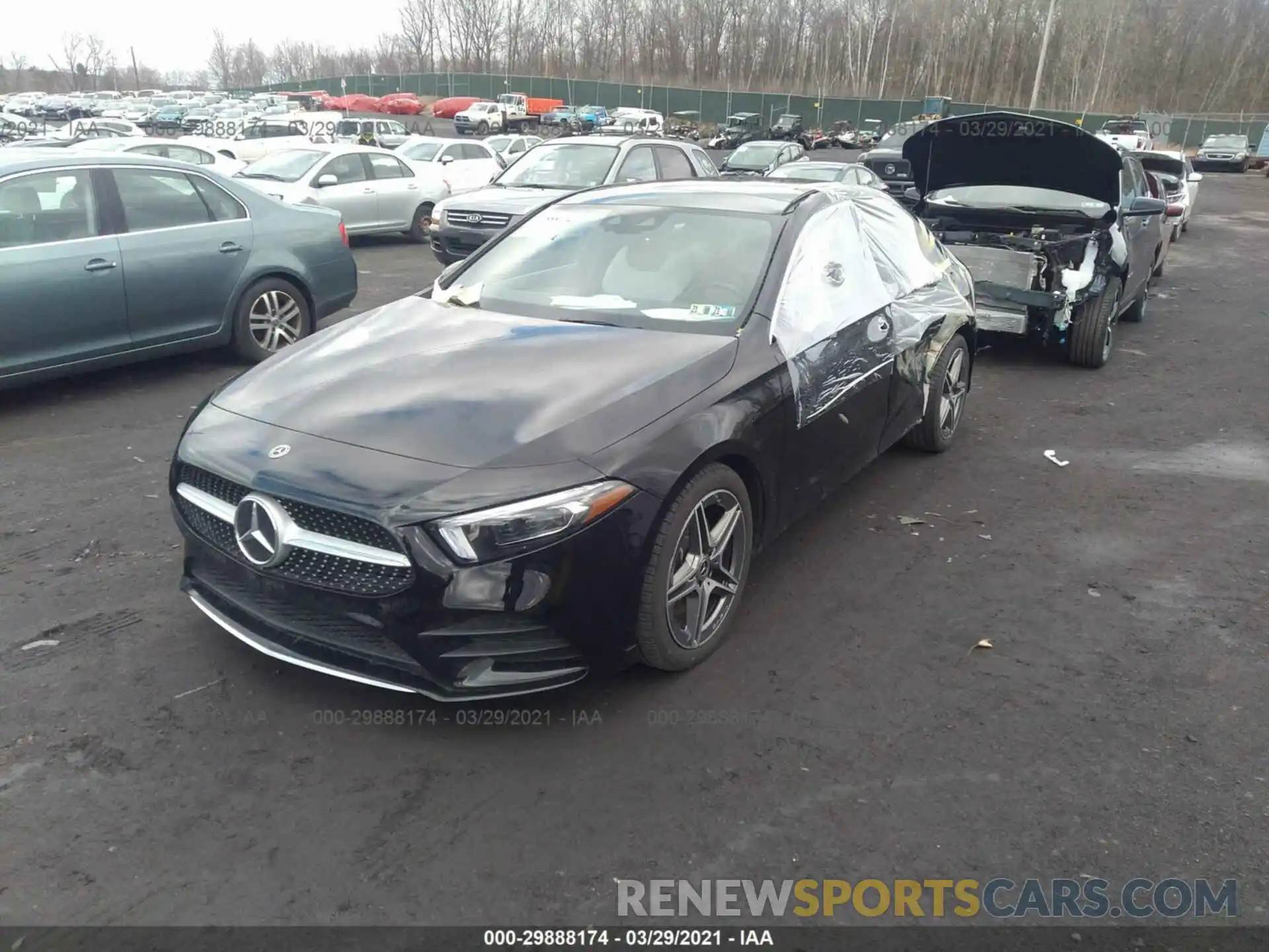 2 Photograph of a damaged car W1K3G4FB9LW043932 MERCEDES-BENZ A-CLASS 2020