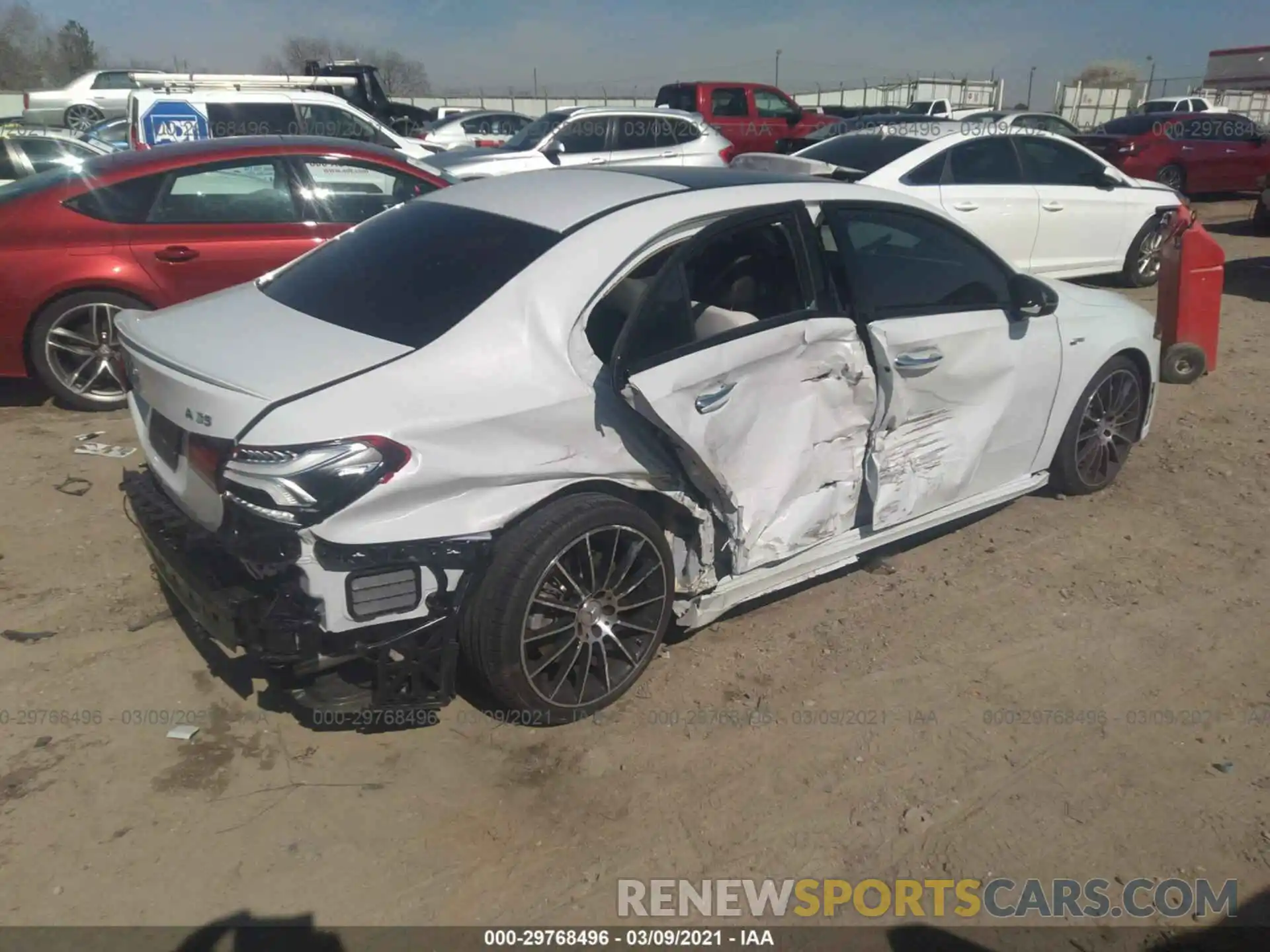 4 Photograph of a damaged car W1K3G5BB5LJ204642 MERCEDES-BENZ A-CLASS 2020