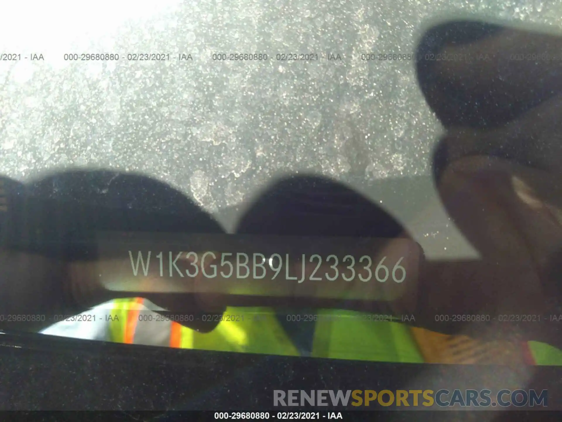 9 Photograph of a damaged car W1K3G5BB9LJ233366 MERCEDES-BENZ A-CLASS 2020