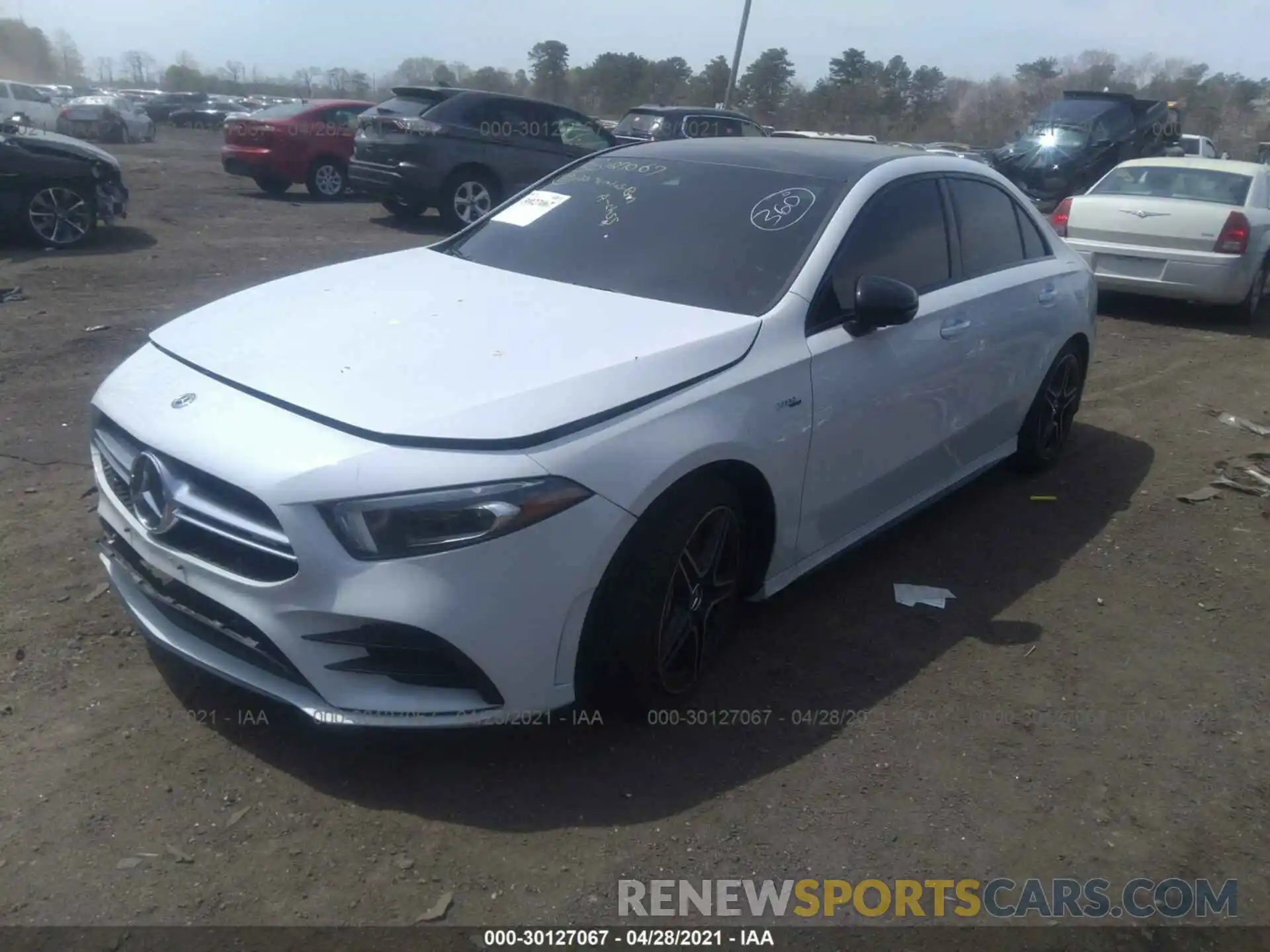 2 Photograph of a damaged car W1K3G5BBXLJ216379 MERCEDES-BENZ A-CLASS 2020