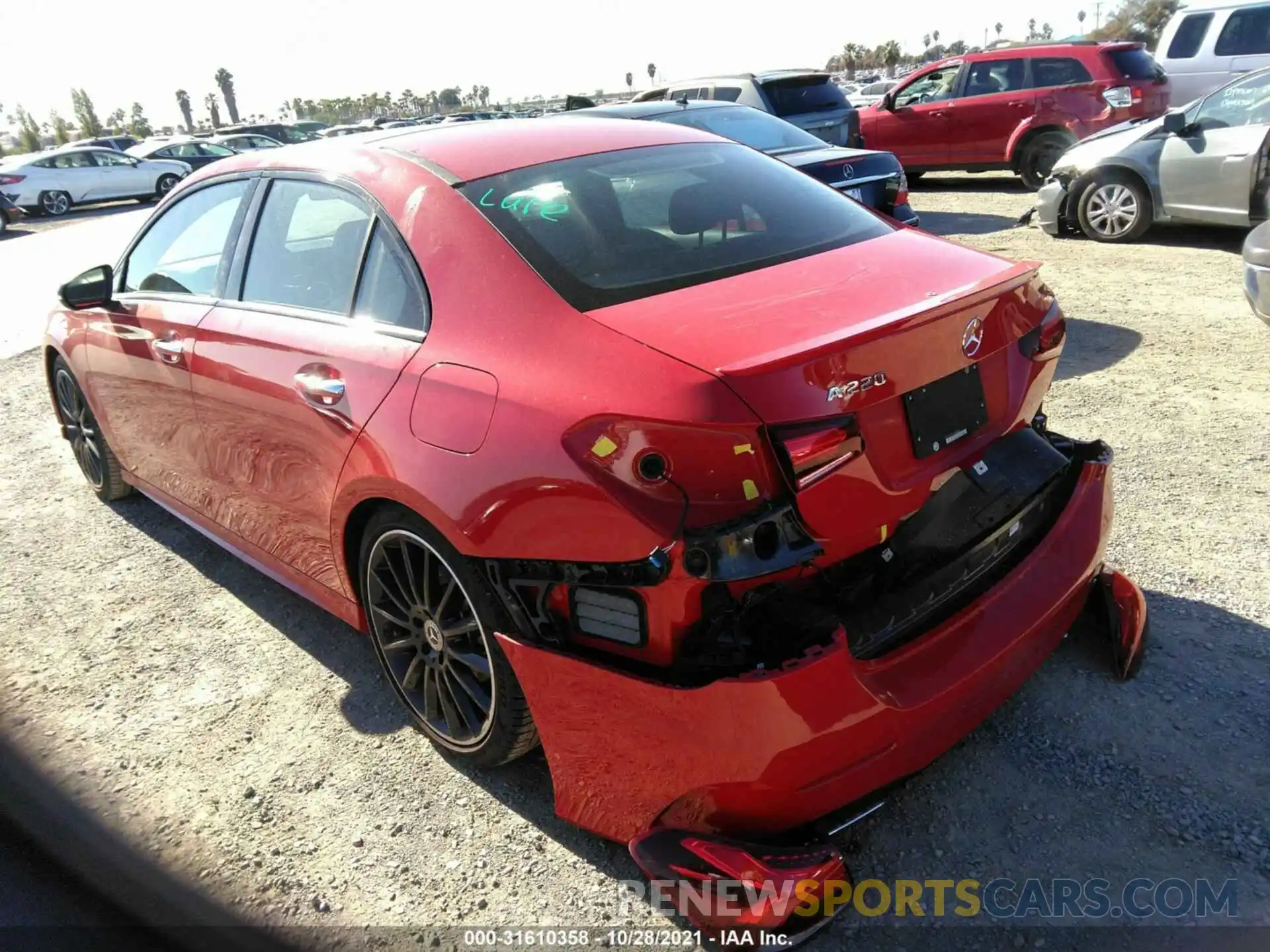 3 Photograph of a damaged car WDD3G4EB1LW040055 MERCEDES-BENZ A-CLASS 2020