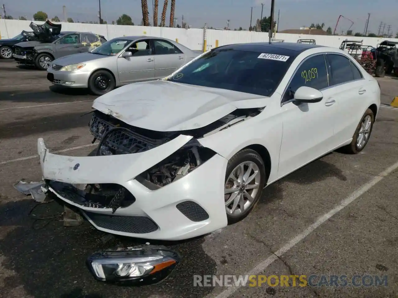 2 Photograph of a damaged car WDD3G4EB3LW038338 MERCEDES-BENZ A-CLASS 2020